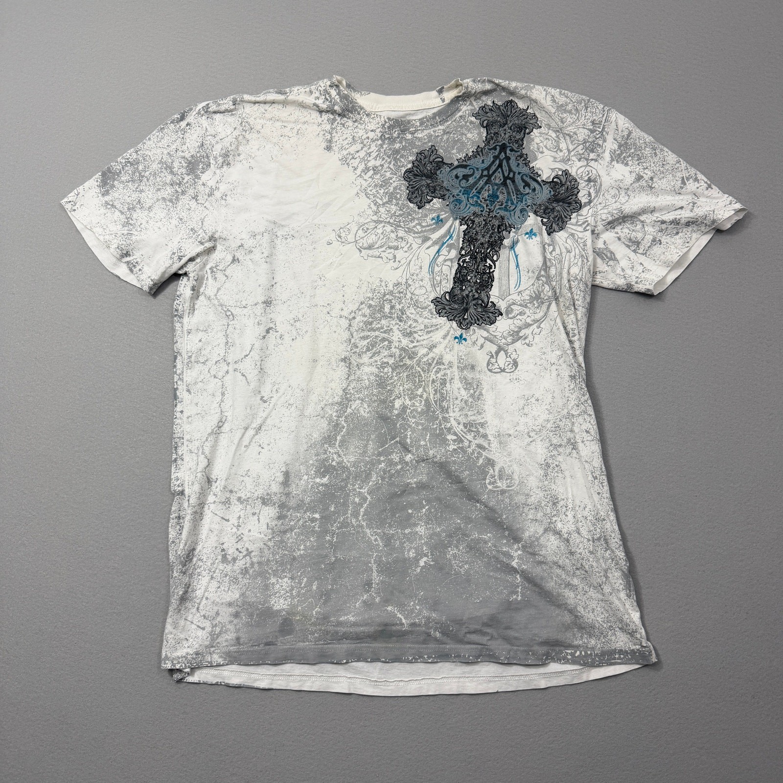 Vintage Archaic Affliction Shirt Men’s 2XL White Grunge Goth y2k Cyber 2000s