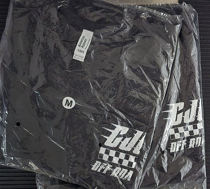 Lot of 2 CJC Off Road Racing Logo Shirts Black Size M 1301 New with Tags