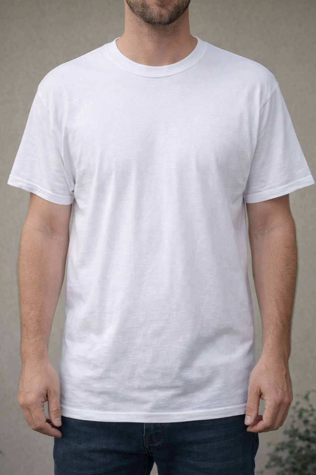 Gildan Heavy Cotton Crew Neck T-Shirt Blank Tee Short Sleeve White Size XL