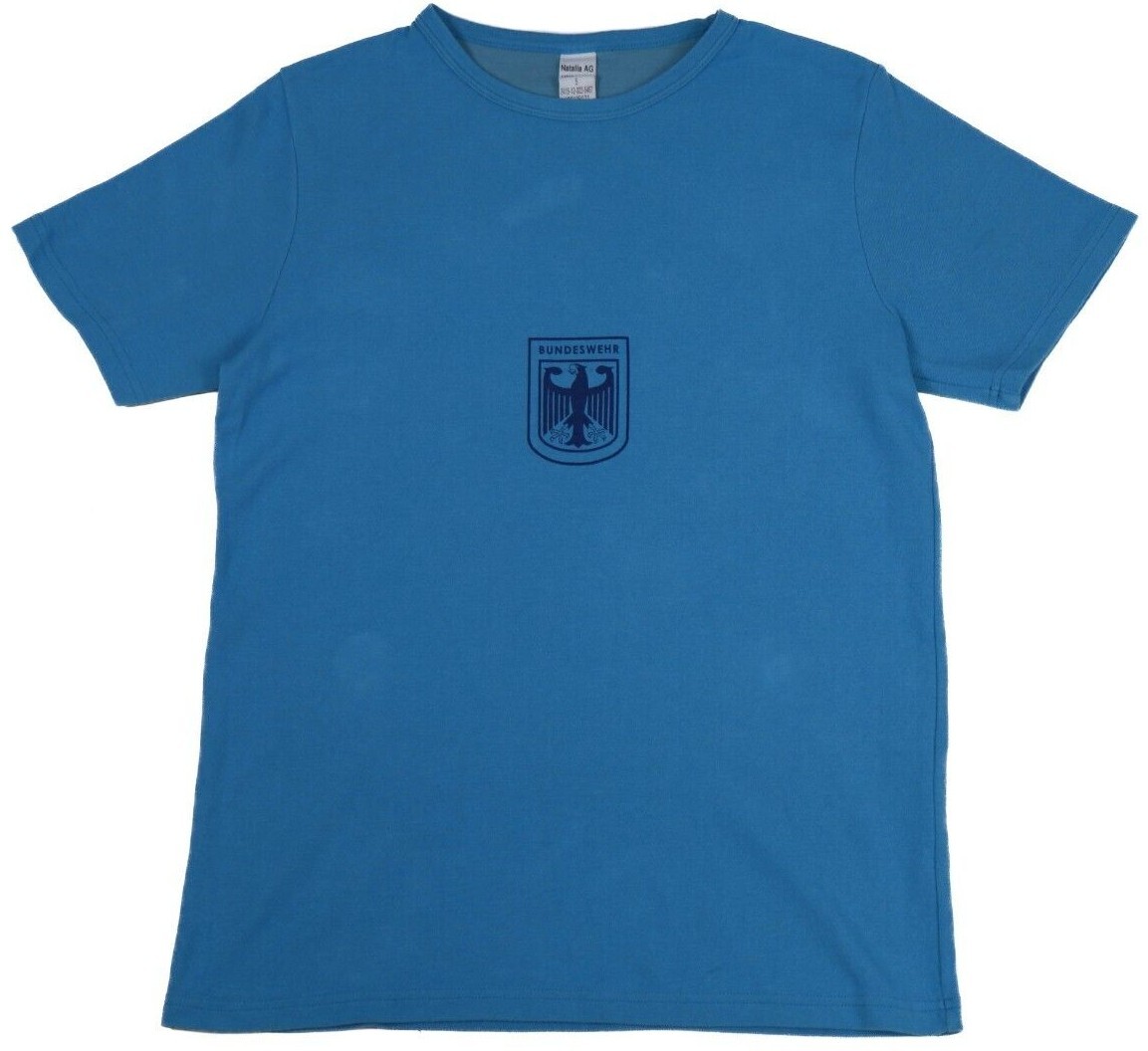 German Bundeswehr Blue PT Shirt Army Physical Fitness Uniform T Shirt