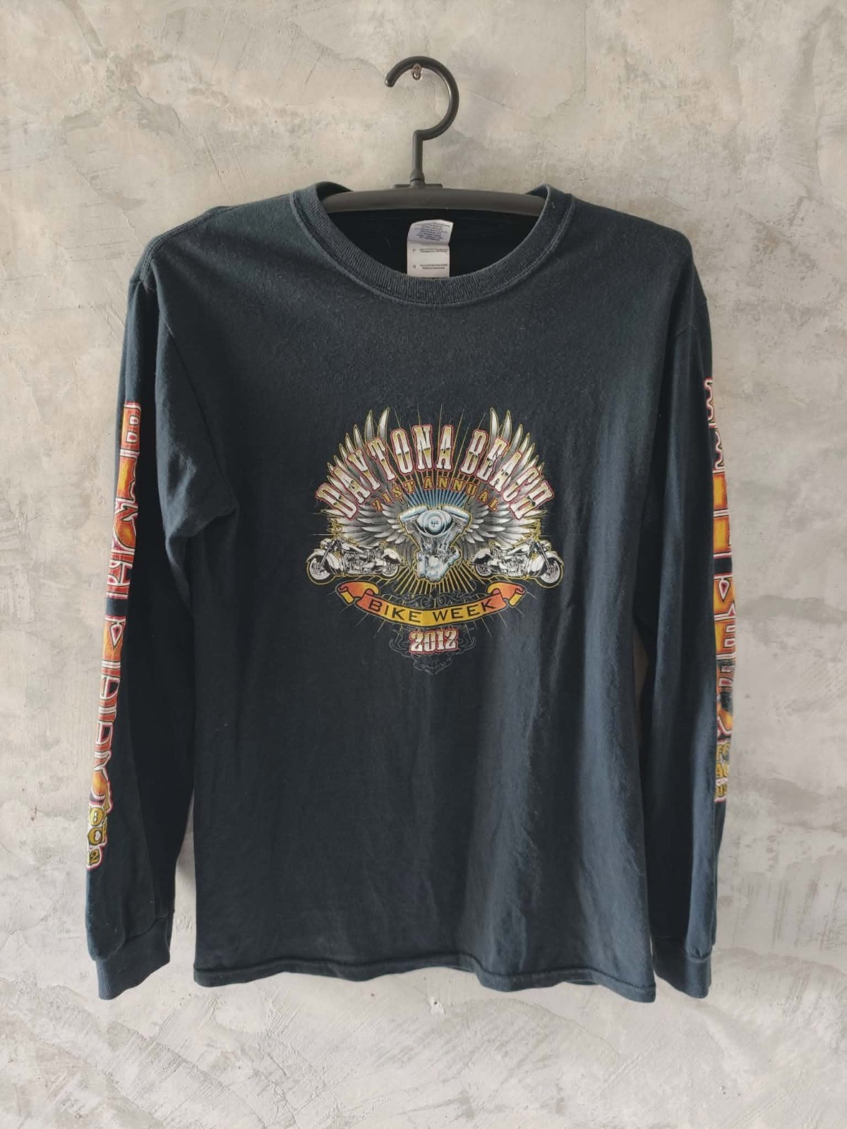 2012 Daytona-Beach Bike Week Shirt Biker Engine Size S