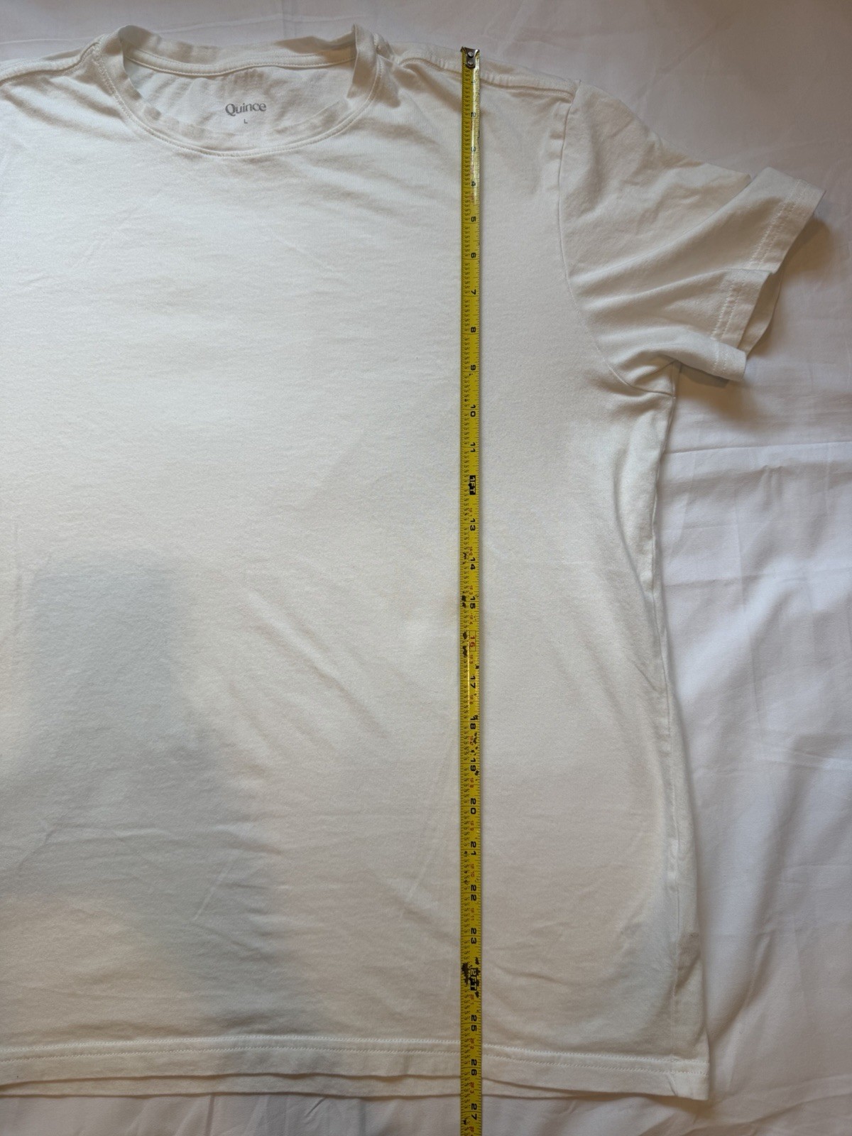 Quince Men’s Cotton Modal Crew Neck Tee White Size Large Basic Undershirt