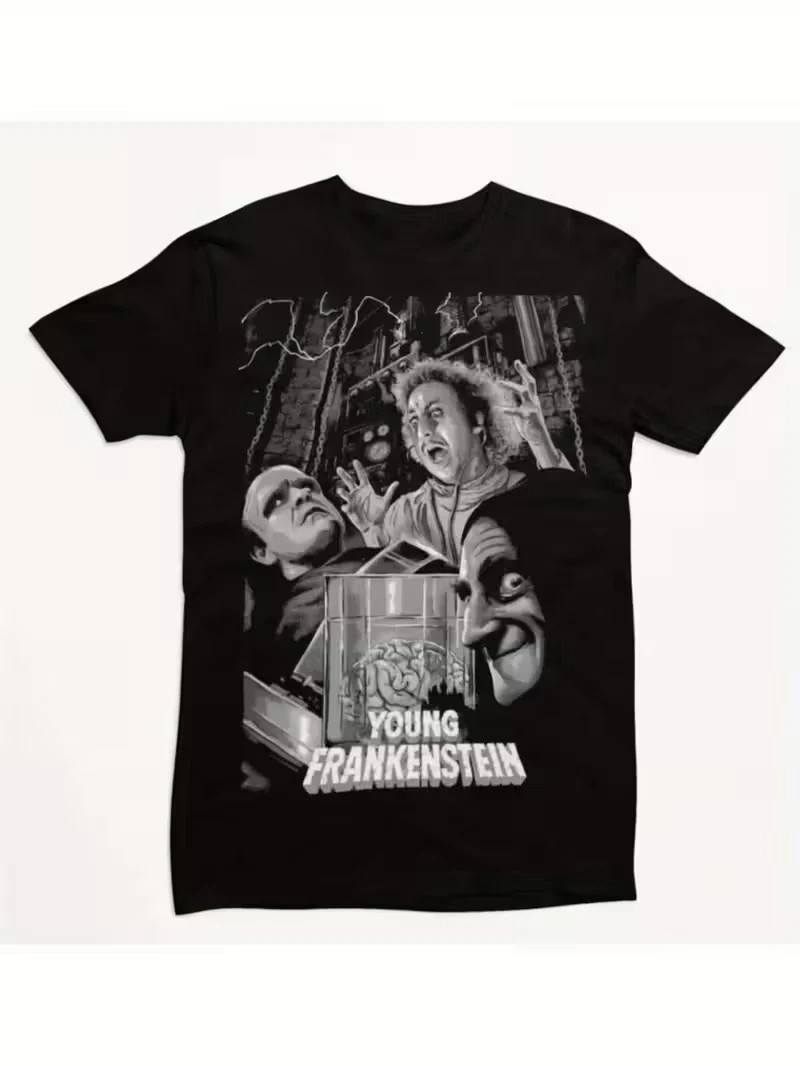 Classic Frankenstein & Young Frankenstein Horror Movie Inspired T-Shirt POPULAR