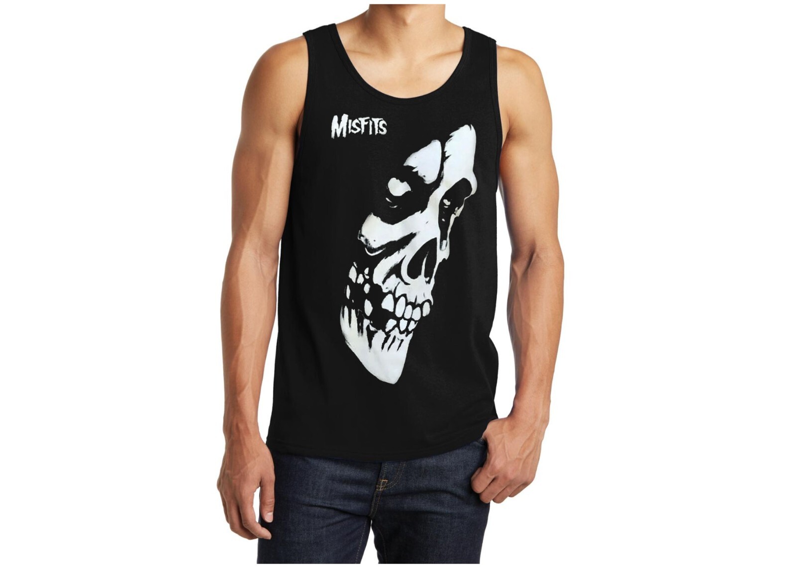 Misfits Side Rock Band Black Tank Top (Various Colors)
