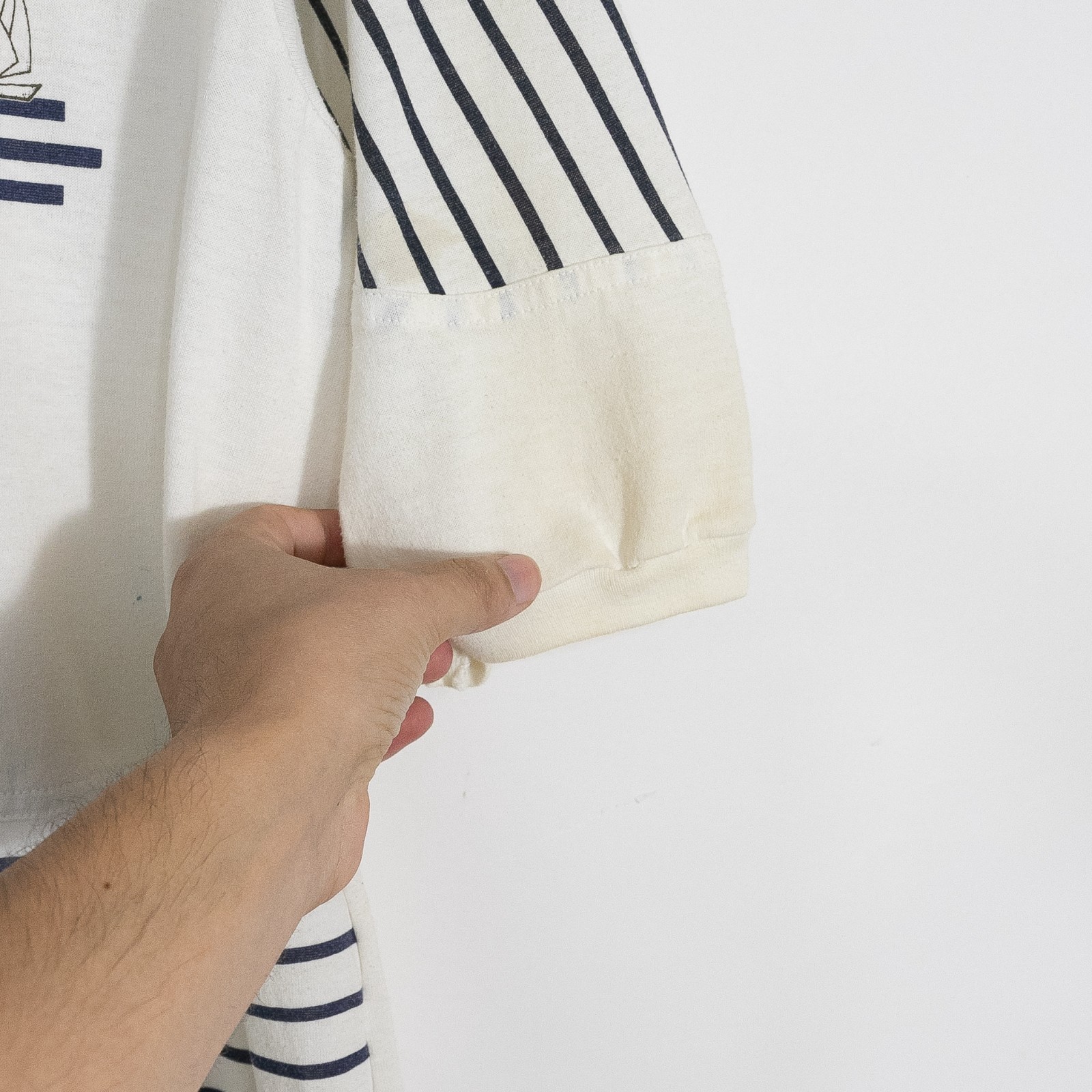 Vintage 90s San Diego Sailing T Shirt Mens Large – Striped Nautical Distressed