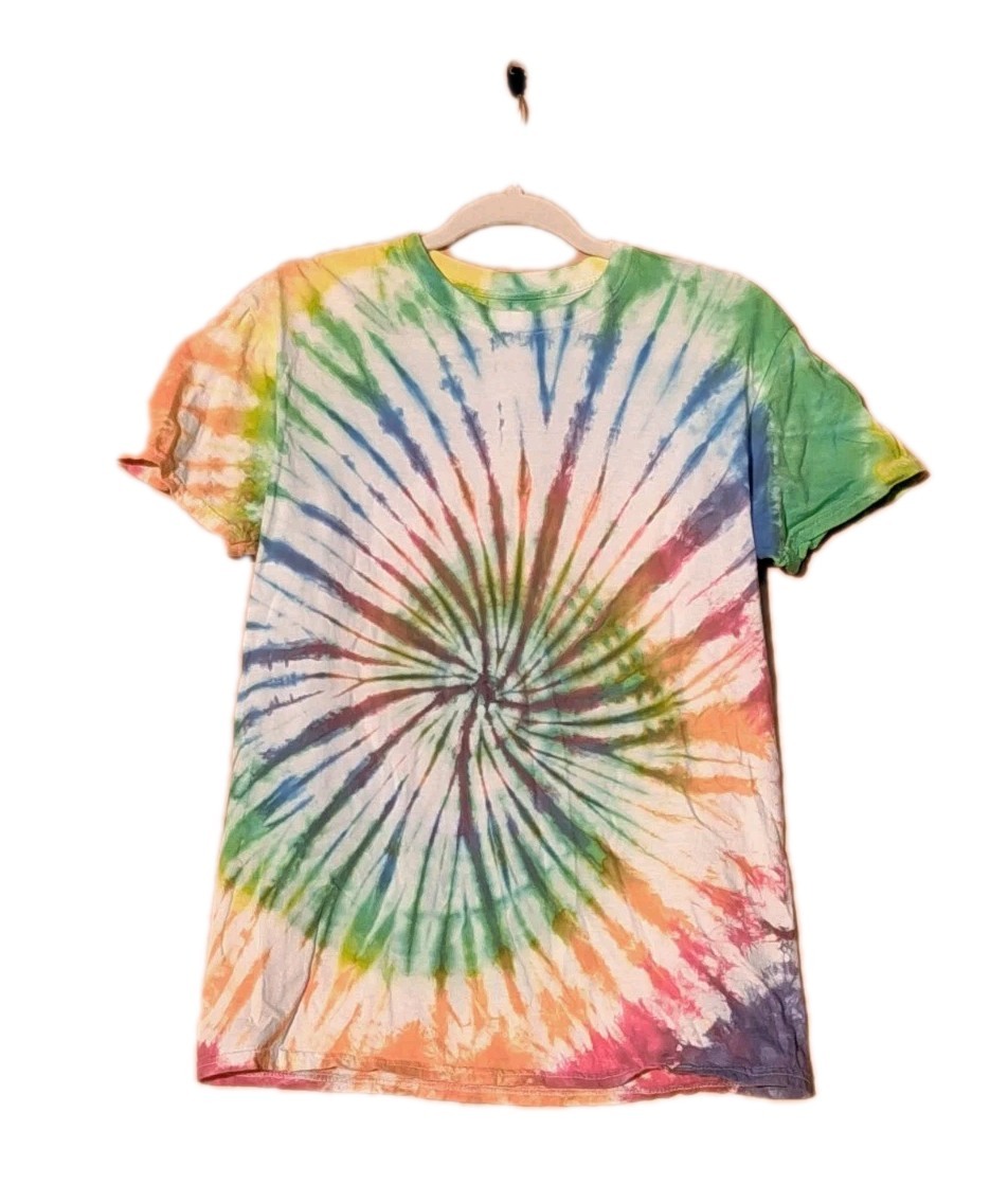 Spiral Tie Dye T-shirt top Men’s/Women’s Non Fade Handmade NEW Med 38-40