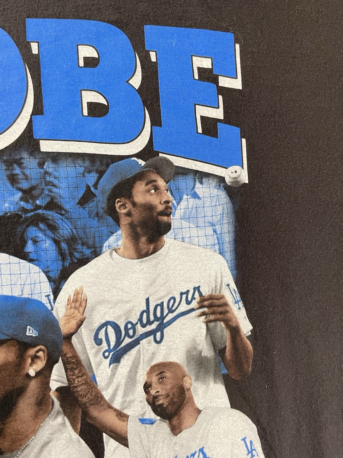 Dodgers T Shirt Men’s Adult Size L/XL No size Tag Black