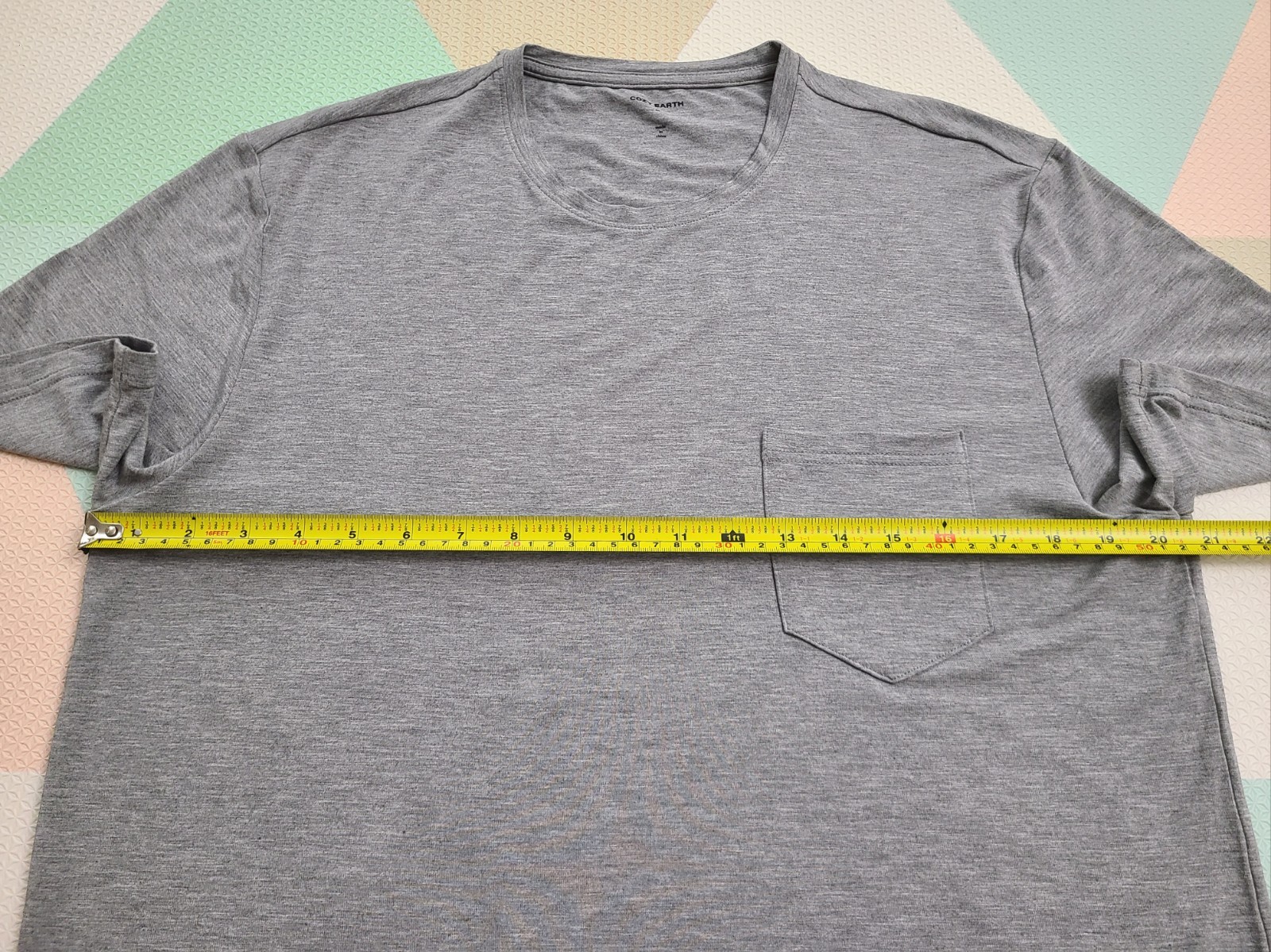 Cozy Earth Men’s Bamboo Stretch Knit Short Sleeve Pajama Tee Shirt Sz M Gray EUC