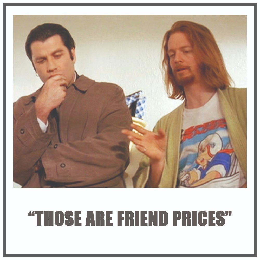 Lance the Drug Dealer Get the Shot Eric Stoltz Pulp Fiction Movie Tee T Shirt