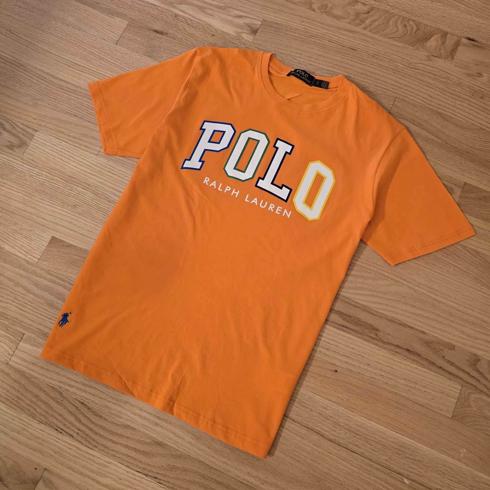 Polo Ralph Lauren Men’s Custom Slim Fit Logo Jersey T-Shirt Orange