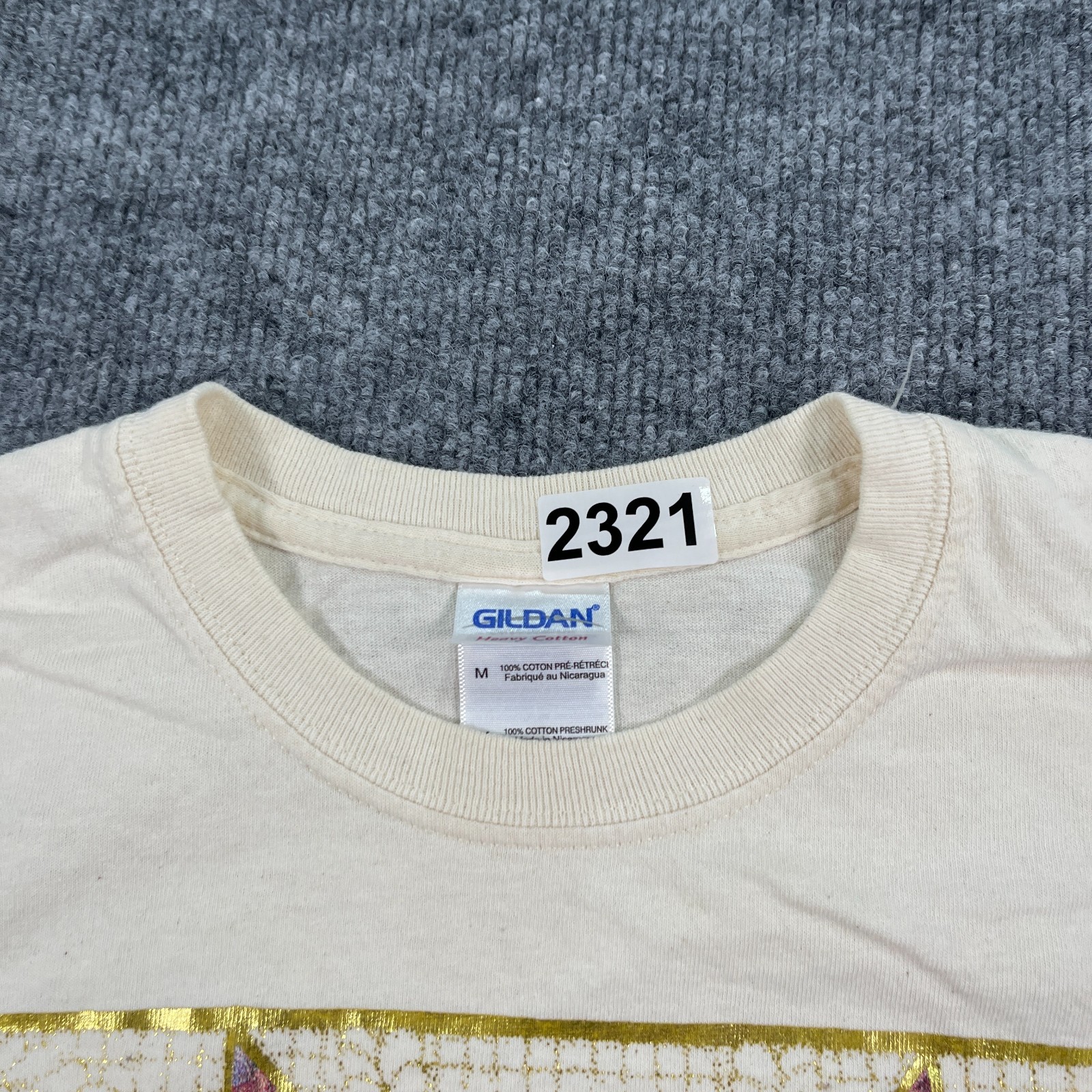 Vintage Y2K Yoder Kansas Quilt Star Pattern Shirt Medium 20×26 Crossroads Design
