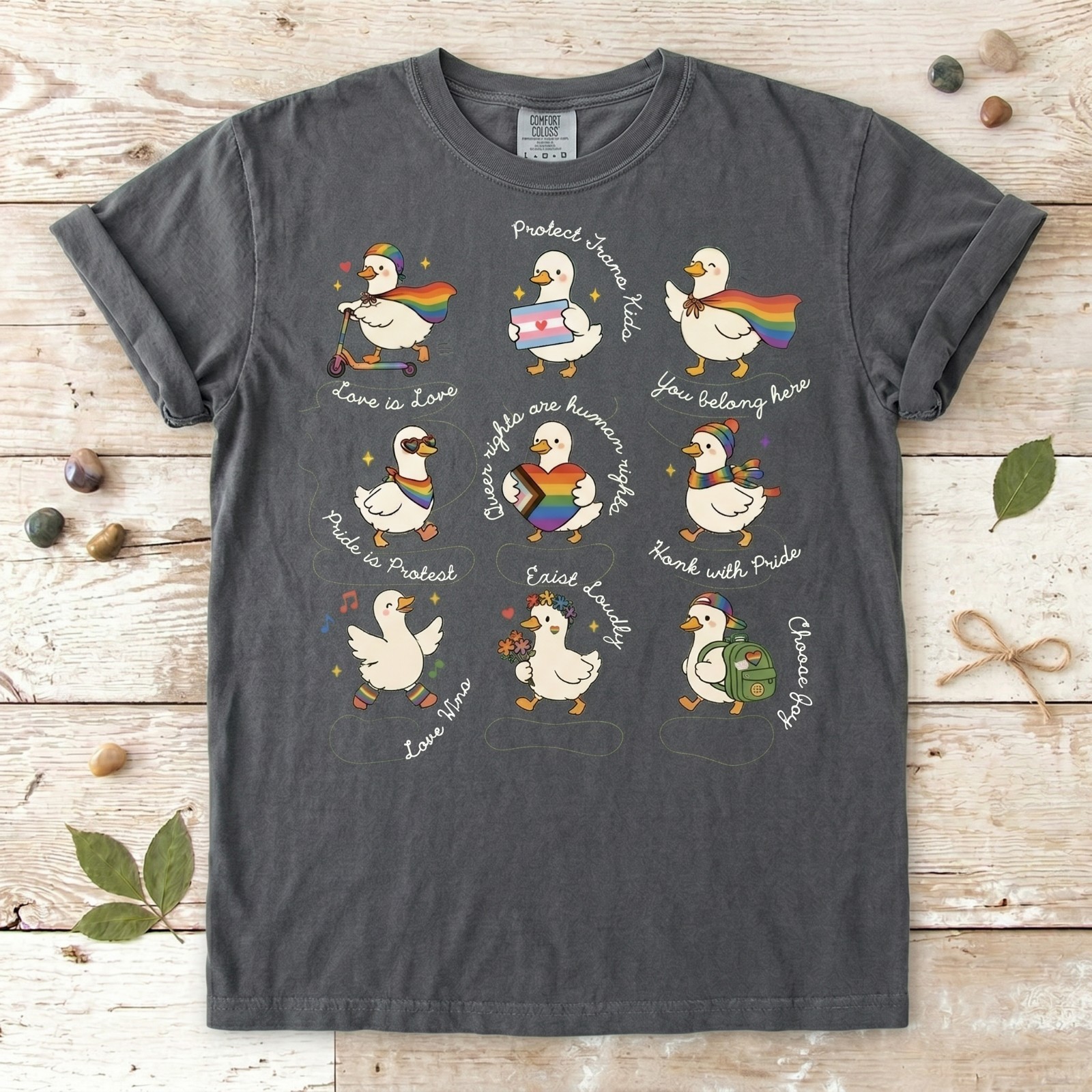 Silly Goose LGBTQ Subtle Message Pride Shirt, Proud Geese Ally shirt