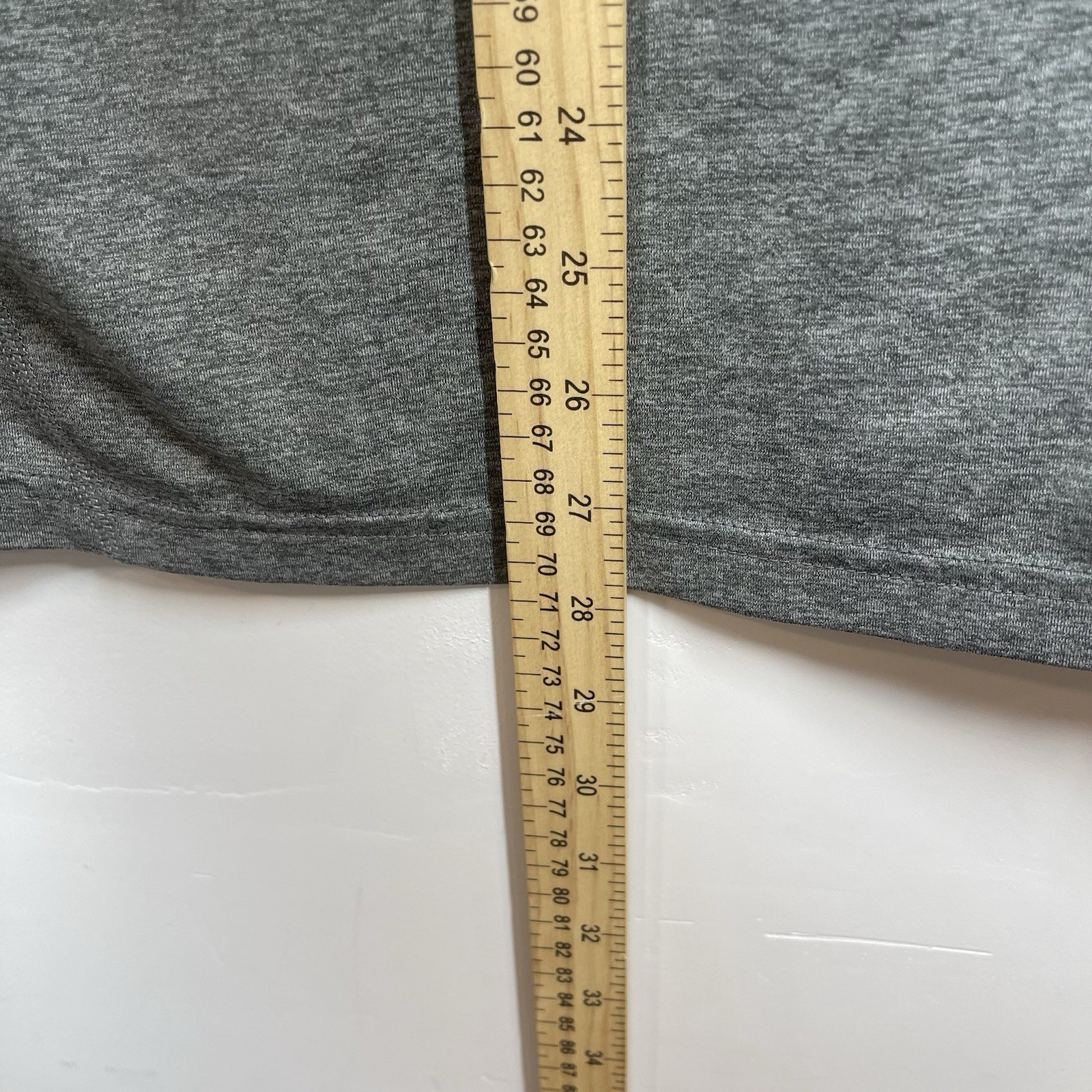 Nike Pro T Shirt Mens S Gray Fitted Center Swoosh Dri Fit Training Gym Sports