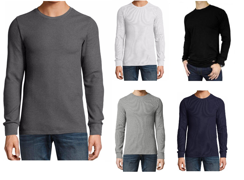 Knocker Thermal Shirts for Men – Crew Top – Mid Weight – base layer, undershirt