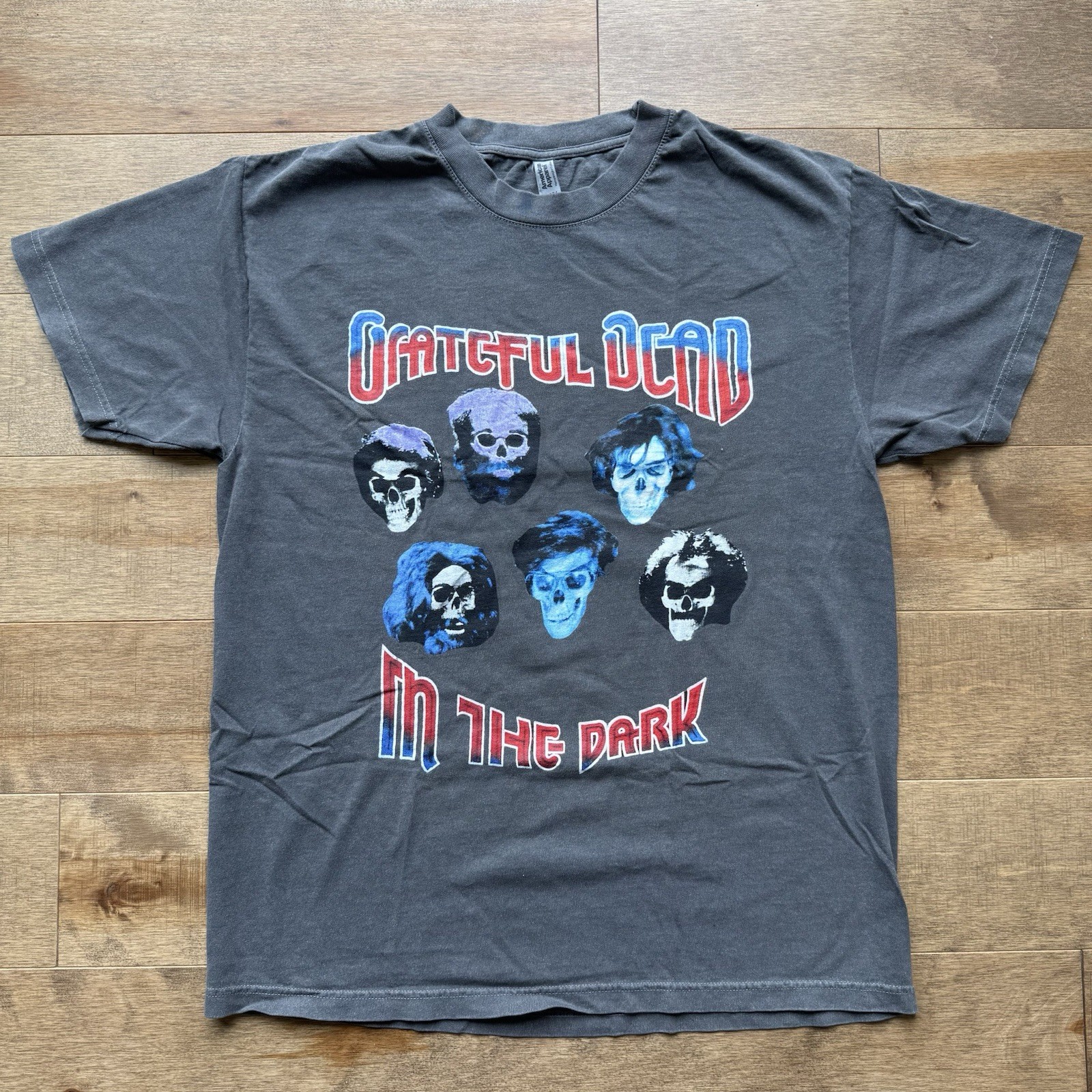 Grateful Dead In The Dark Touch Of Grey Faded Black T-shirt