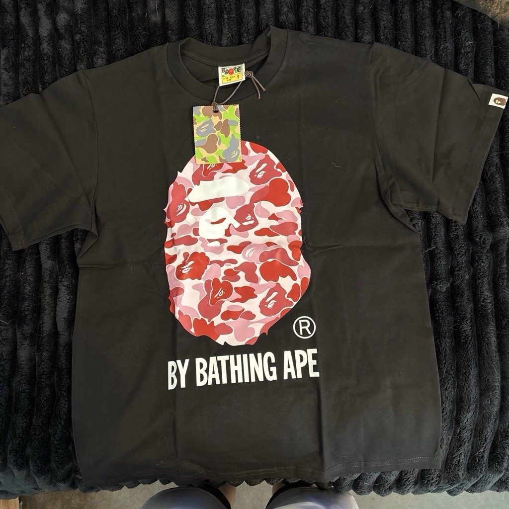 A Bathing Ape BAPE Camo Ape Head Logo Graphic Tee Men’s S