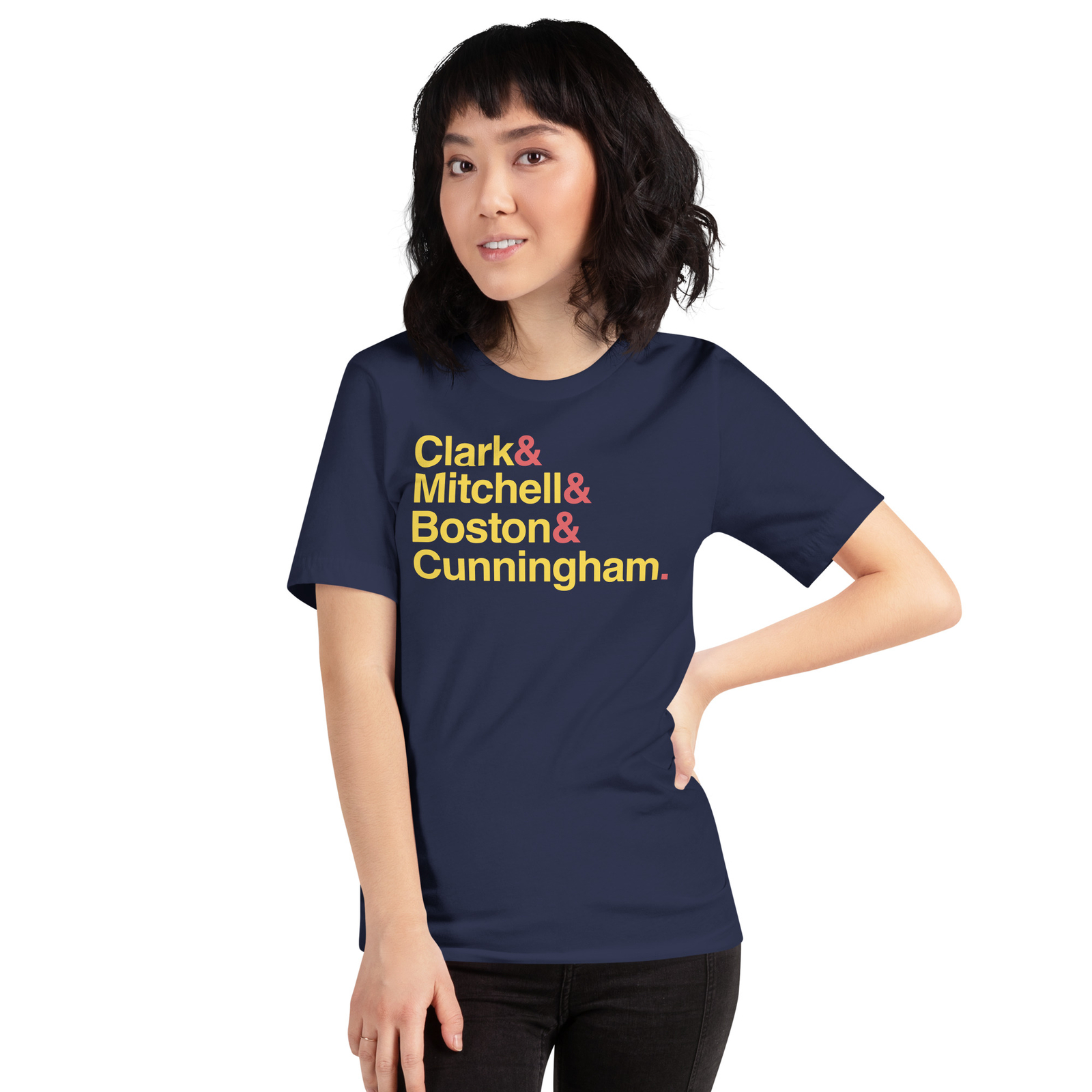 FEVER Star Teammates T-SHIRT Clark Boston Mitchell & Cunningham IN Basketball
