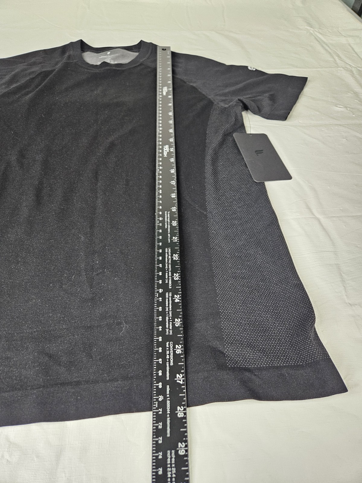 Fabletics Training Day Tee Shirt Men M Black New With Tags Stretch Breathable
