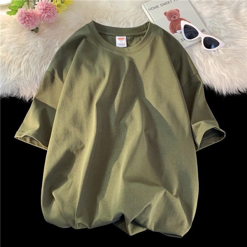 100% Cotton O-Neck Oversized Summer Short Sleeve Men’s T Shirt HipHop Streetwear