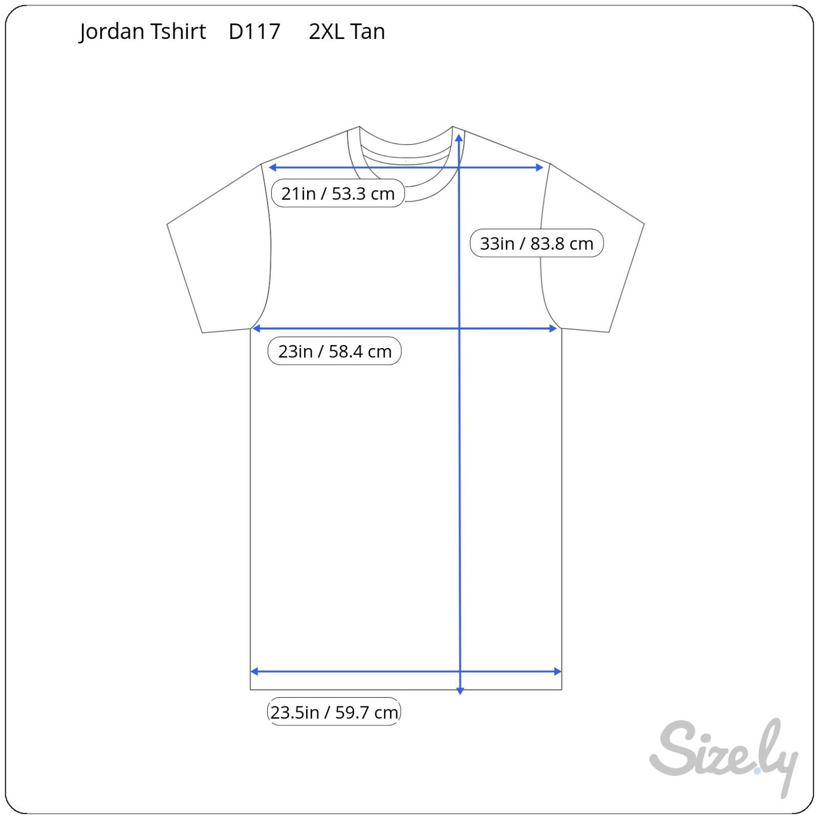 Michael Jordan 23 Silhouette Mens Cotton Graphic Tshirt 2XL Tan Noiz 502