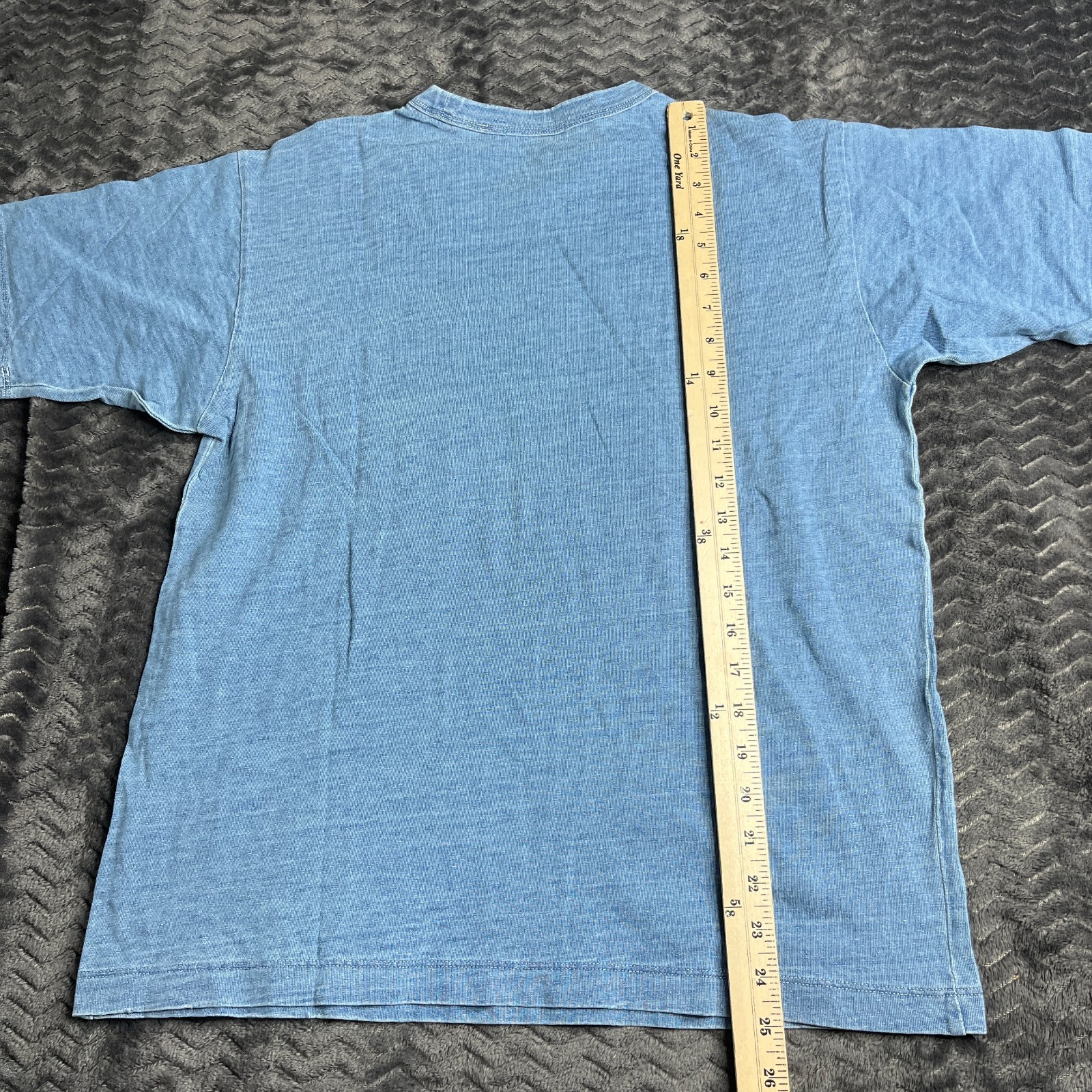 Buck Mason size S Indigo Dipped Yuma 90s Boxy T Shirt Short Sleeve NWT