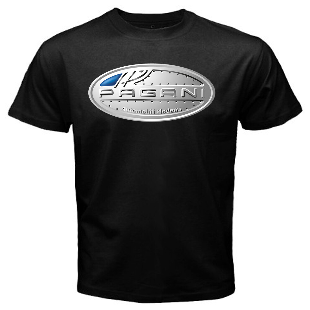 Pagani Racing Car Men’s Black T-Shirt Size S to 5XL