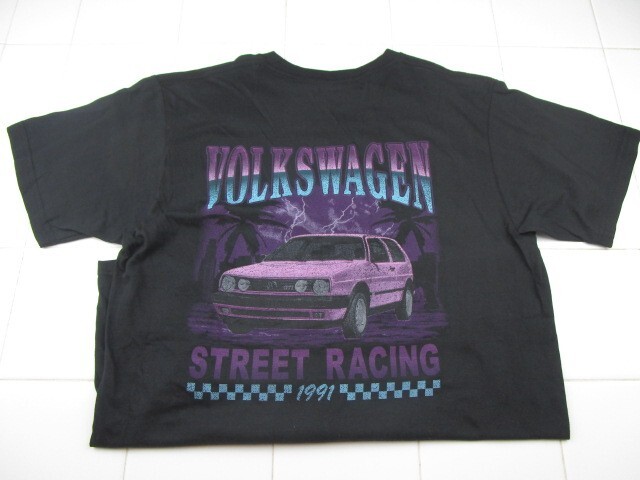 Volkswagen Official License Street Racing 1991 Black T-Shirt Men’s Medium