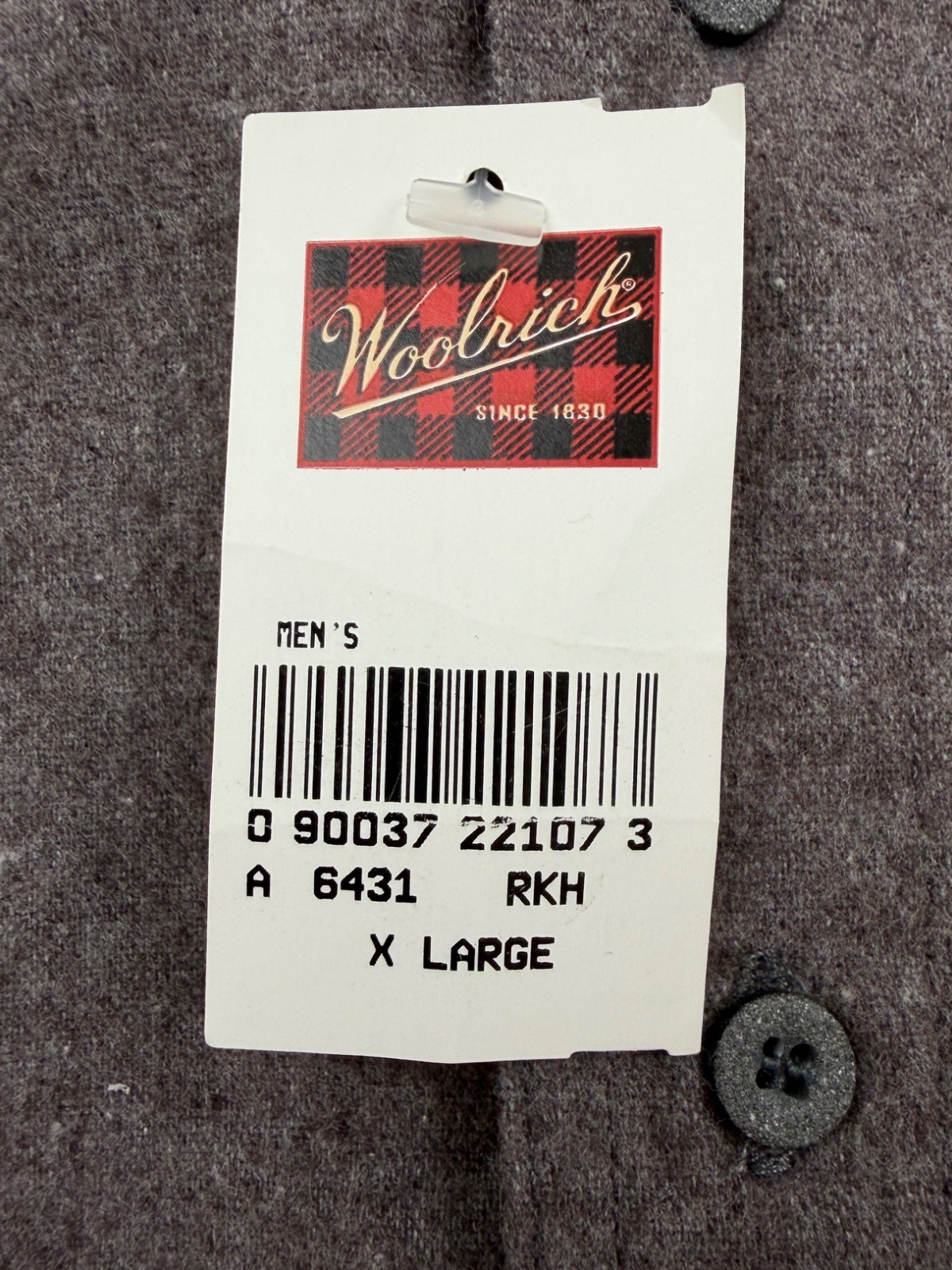NEW WOOLRICH Mens XL Solid Brown Long Sleeve Flannel Sportsman Chamois Shirt