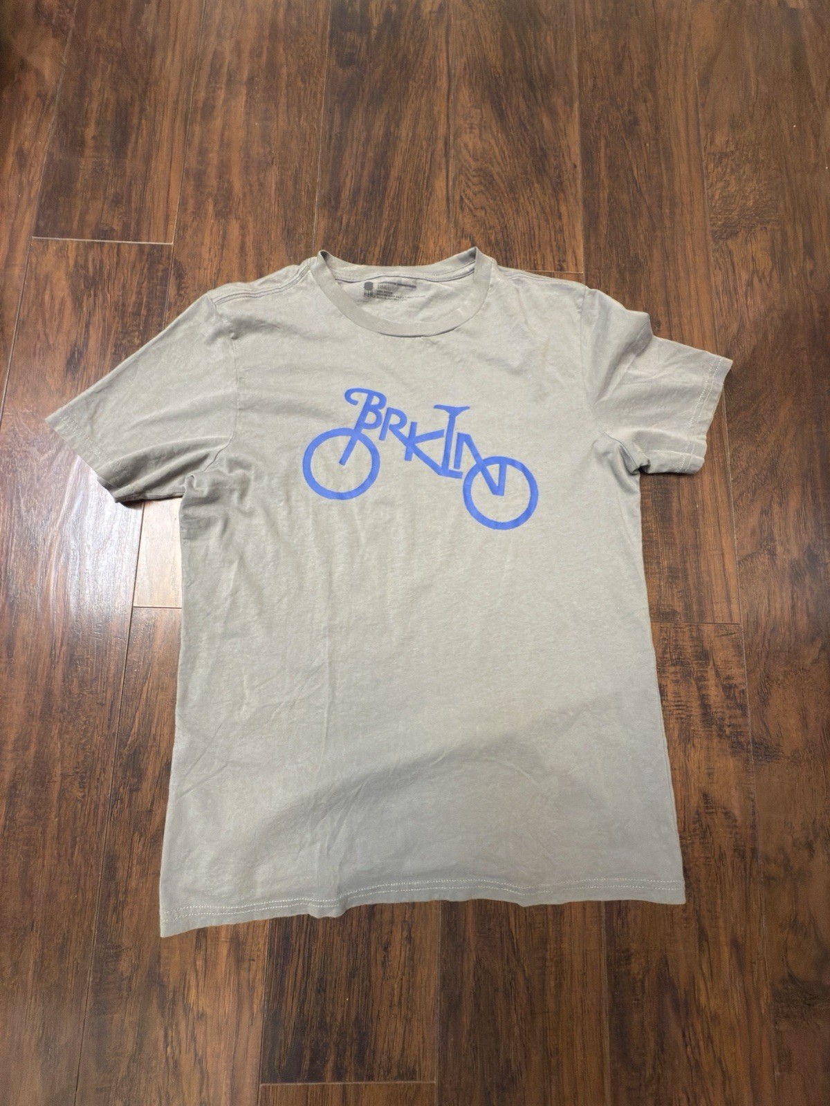 Brooklyn Industries Men’s SMALL Gray Logo Graphic Short Sleeve T-Shirt