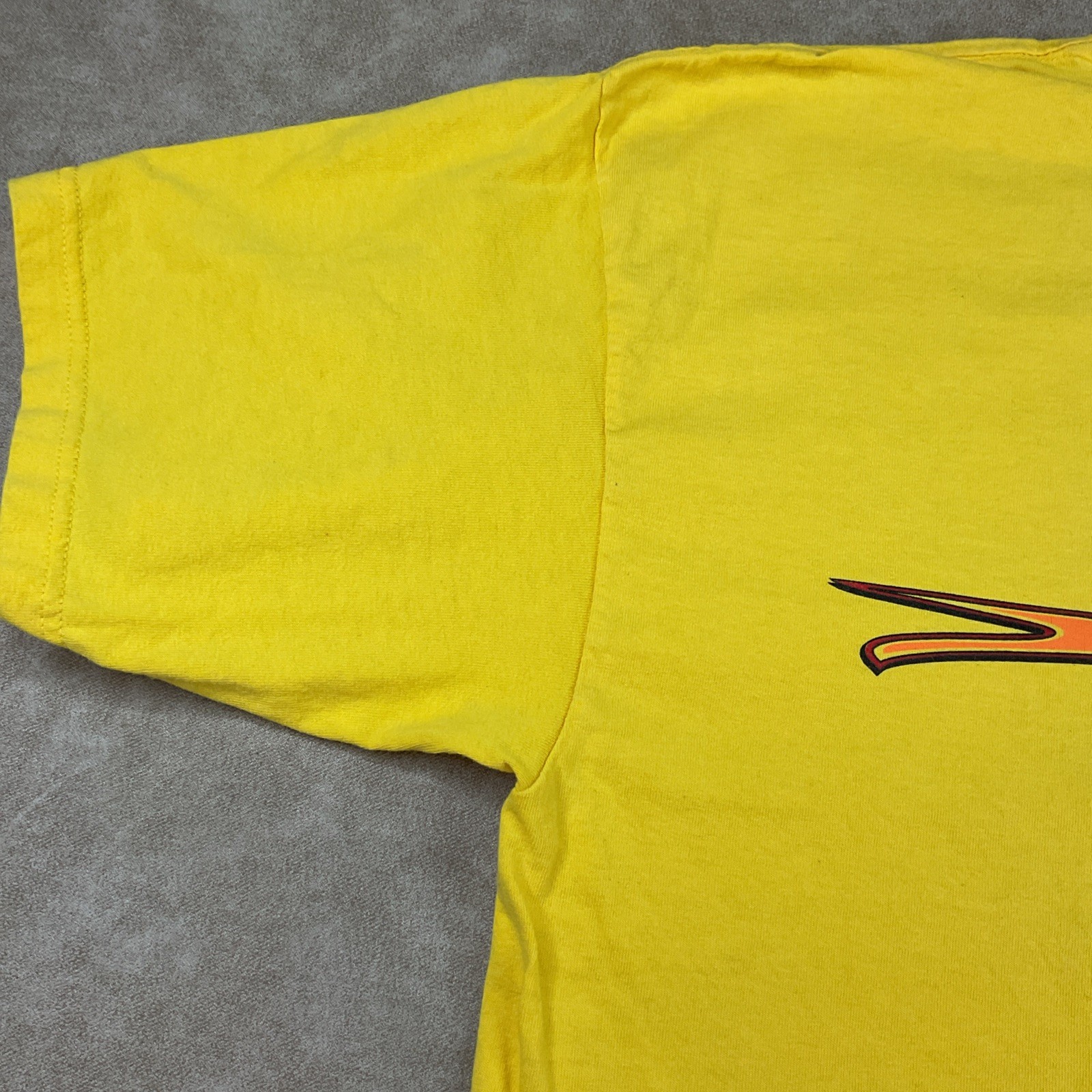 Vintage Diablo Paintball T-Shirt Men Sz XL Y2K Graphic Crew Yellow Short Sleeve