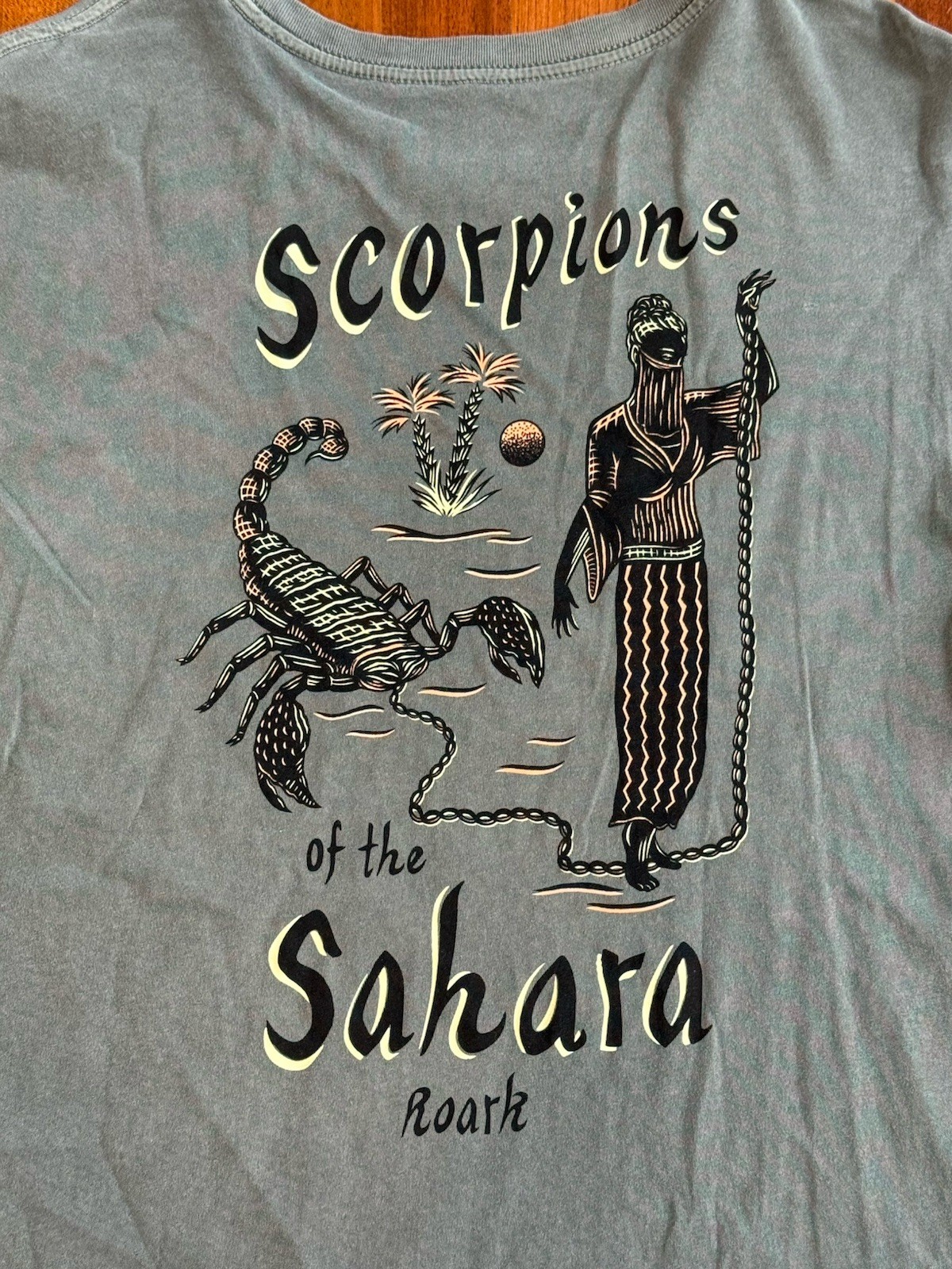 Roark Scorpions Of The Sahara Green T-Shirt Men’s XL Artifacts of Adventure