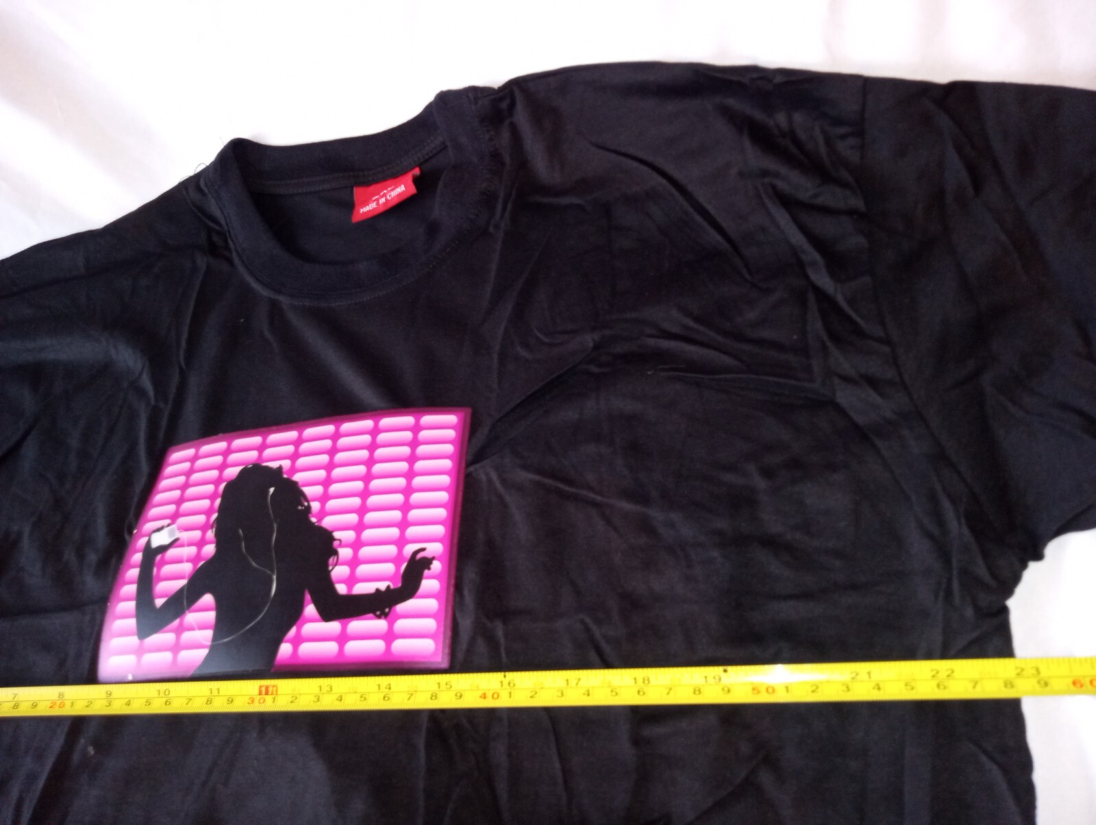 SOUND MUSIC Activated LED LIGHT UP FLASHING DJ PARTY DANCE Concert T-SHIRT 2XL