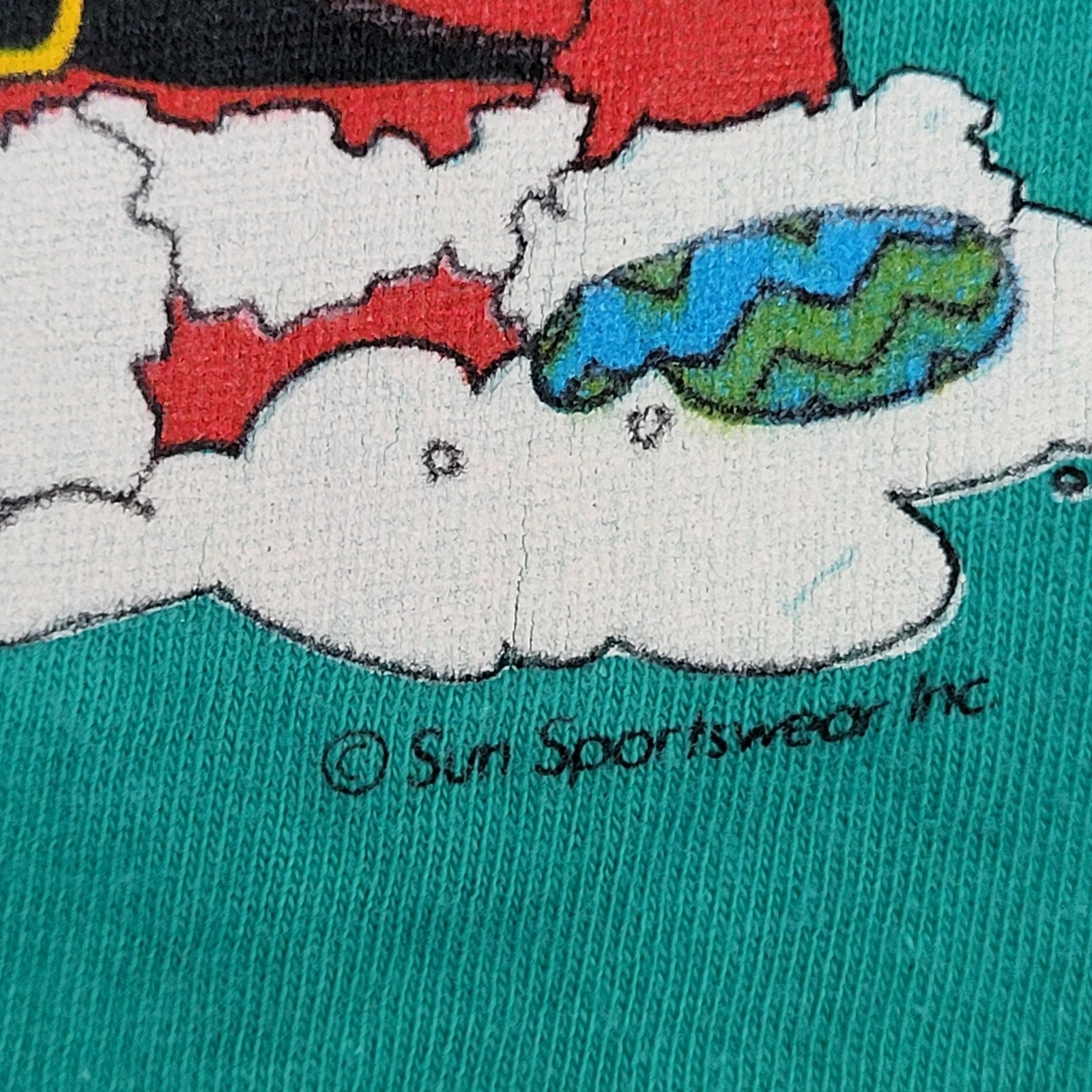 Vintage 90s Funny Christmas Shirt Large 22×25 Cropped