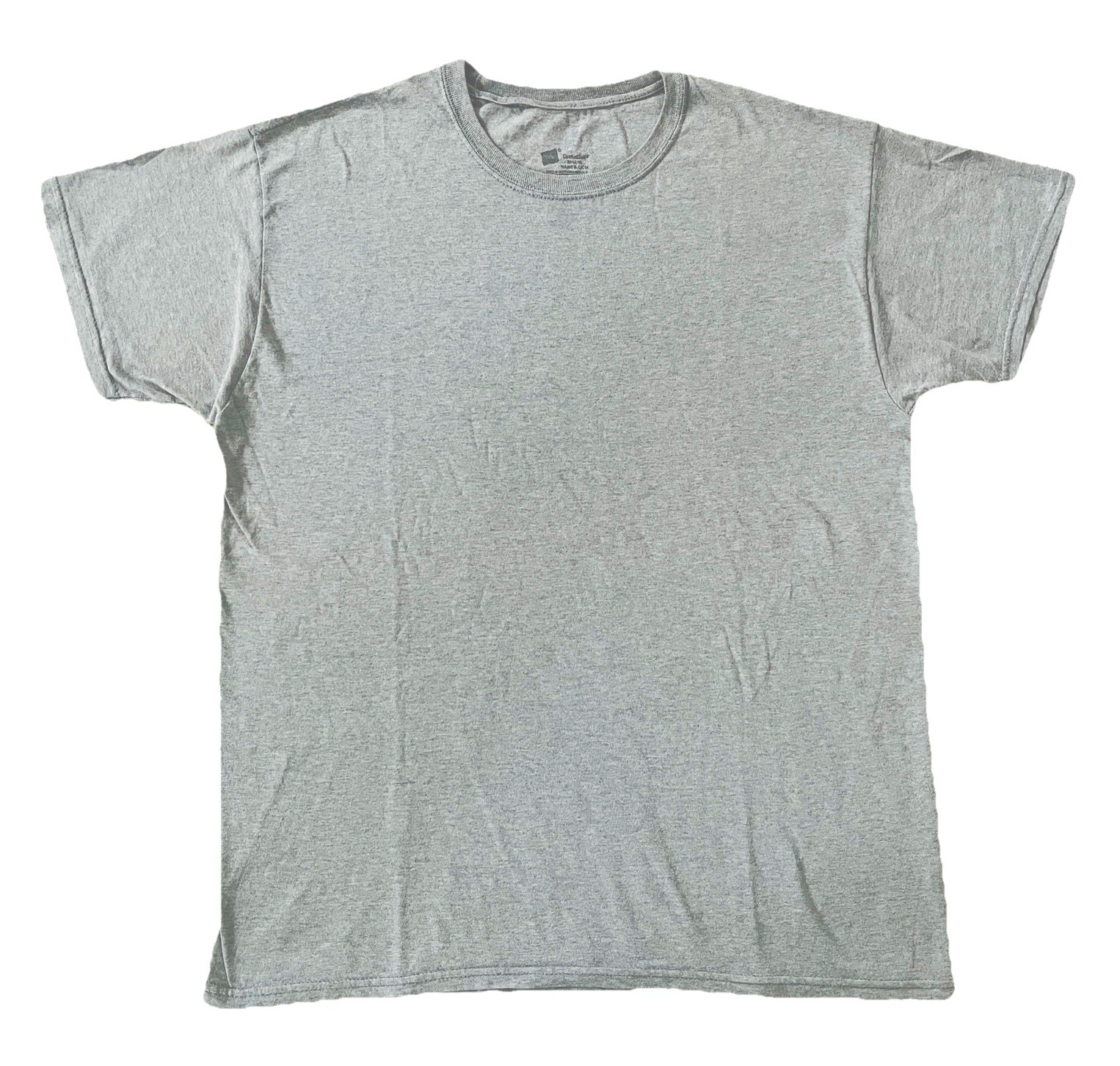 Hanes Essentials Men’s Cotton Gray T-Shirt, Size M