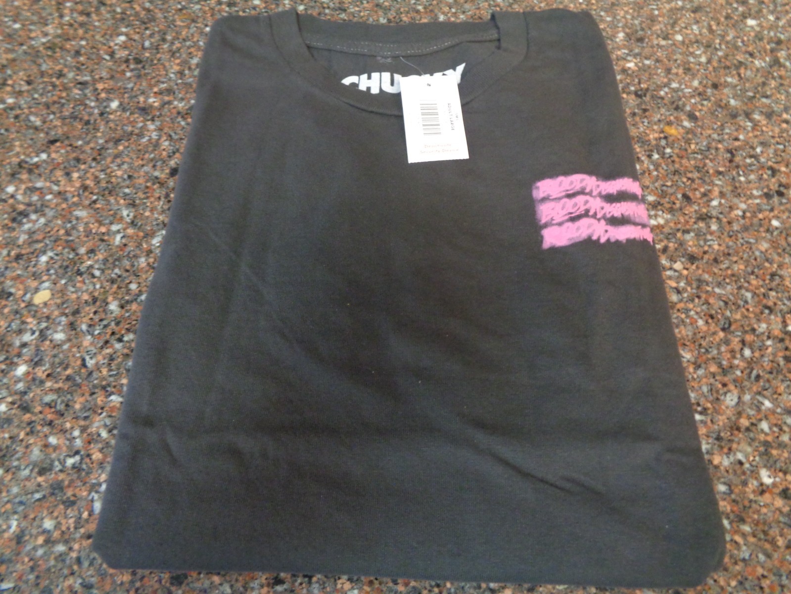 Bloody Disgusting Child’s Play Chucky Large Black T-shirt SS Wanna Play? NWT