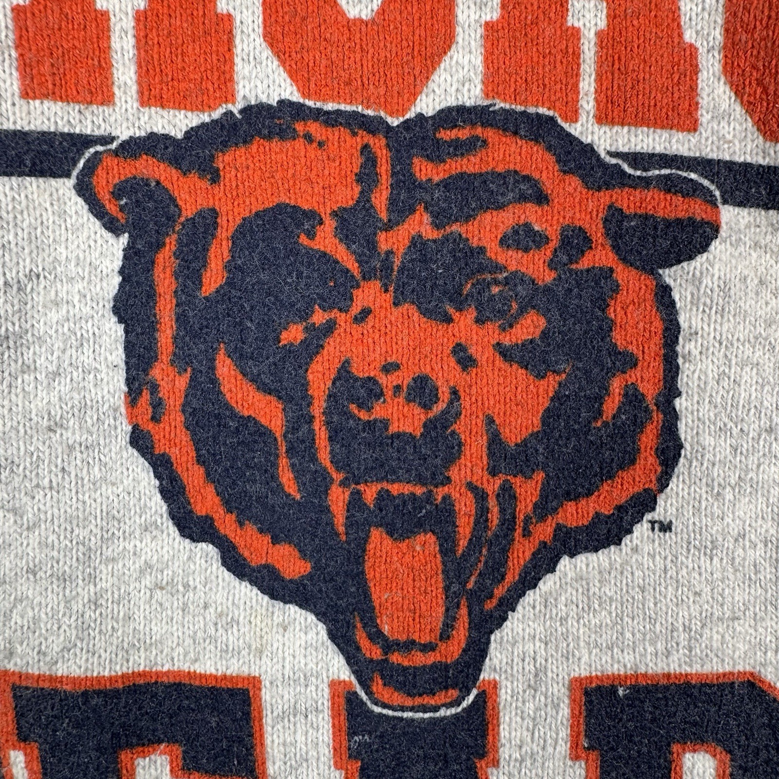 + Vintage 90s CHICAGO BEARS Logo Striped Sweater Knit – GARAN – Large – Acrylic