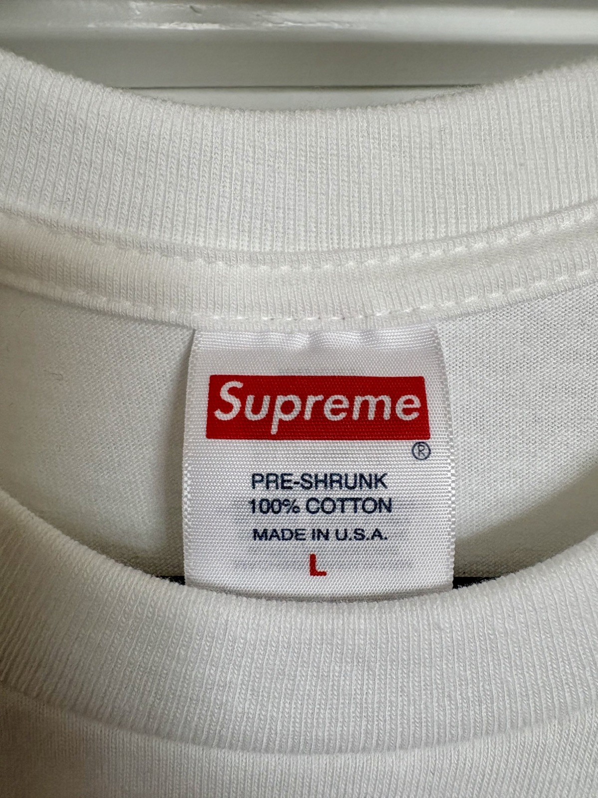 Supreme God Save Us Graphic Tee White Men’s Large Short Sleeve Crew Neck New