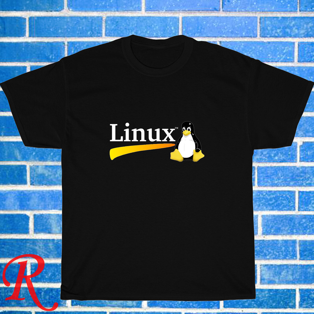 New Linux OS Logo Black/Grey/Navy/White Size S-5XL Unisex T-Shirt