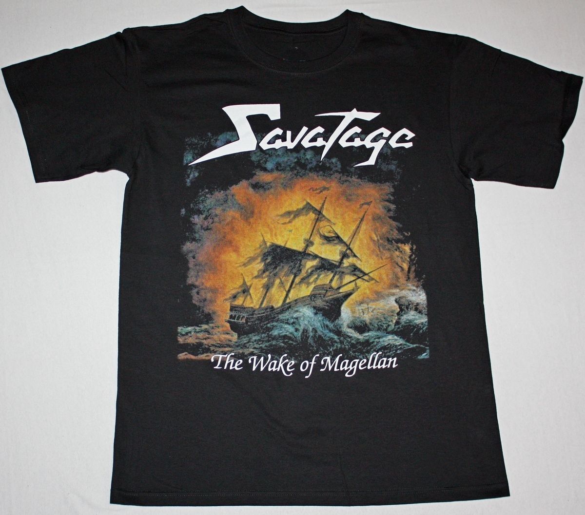 SAVATAGE MAGELLAN’S Wake up Cotton Black For Men T-shirt S-4XL NG2200 eBay