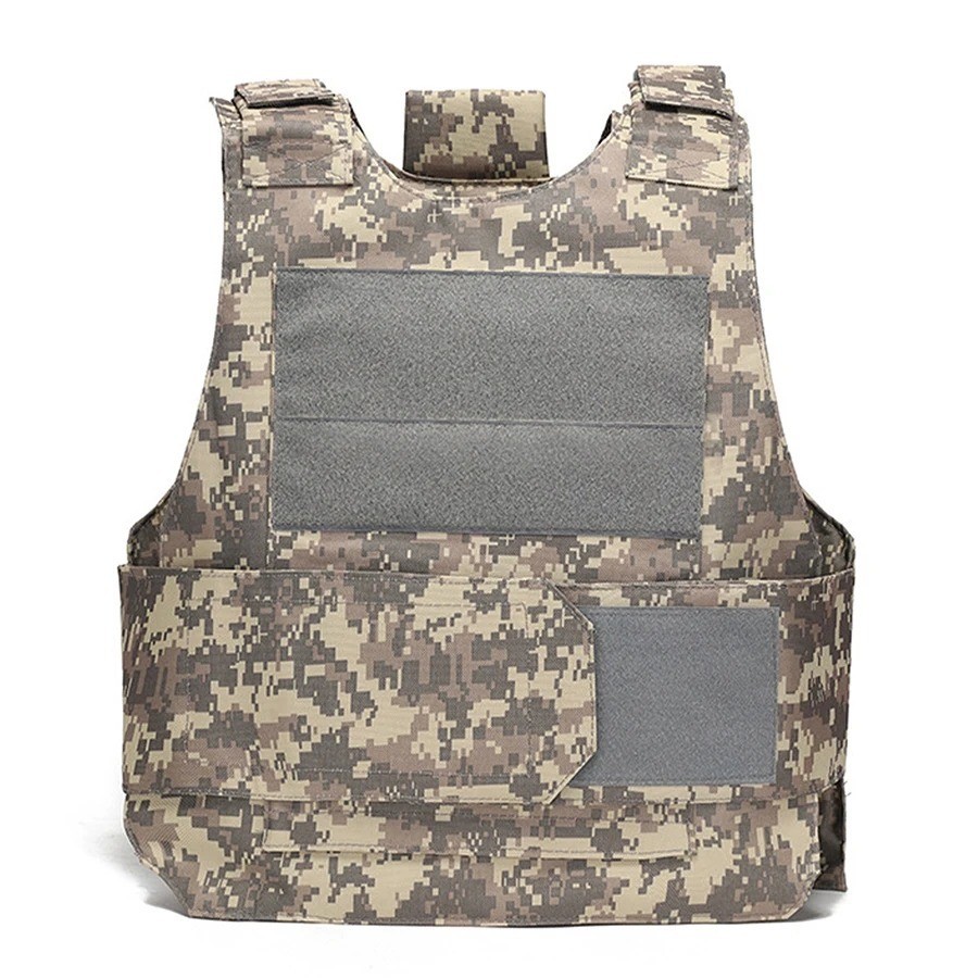 Body Bulletproof Vest Front Back Plates Armor Tactical Jacket Guard Security Kit