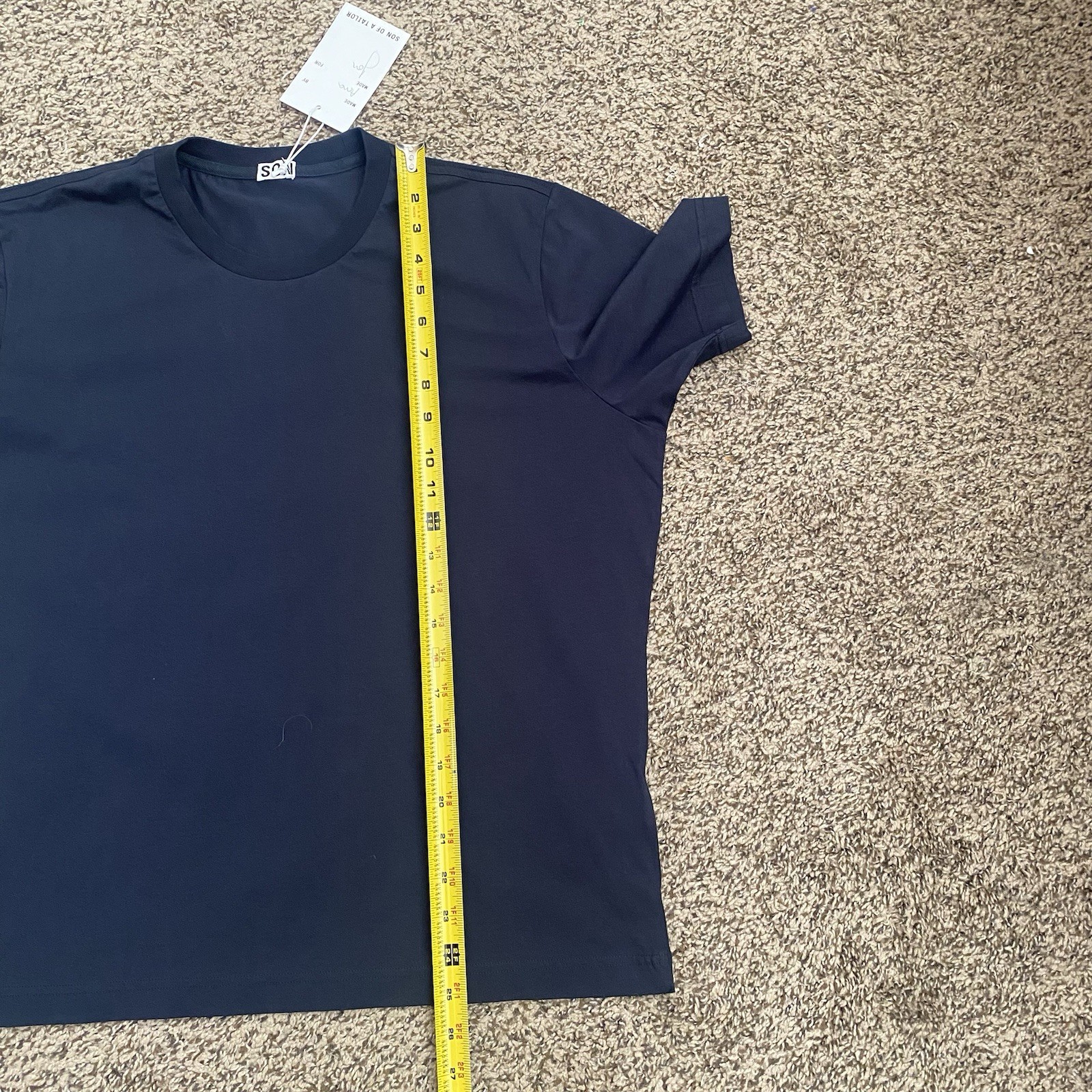 Son of a Tailor T Shirt Mens M/L Blue Short Sleeve Casual Crew See Measurements