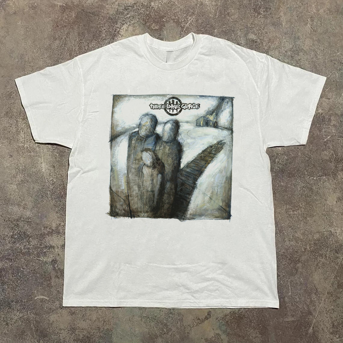 Album by Three Days Grace White Cotton Shirt Full size S-5XL L111