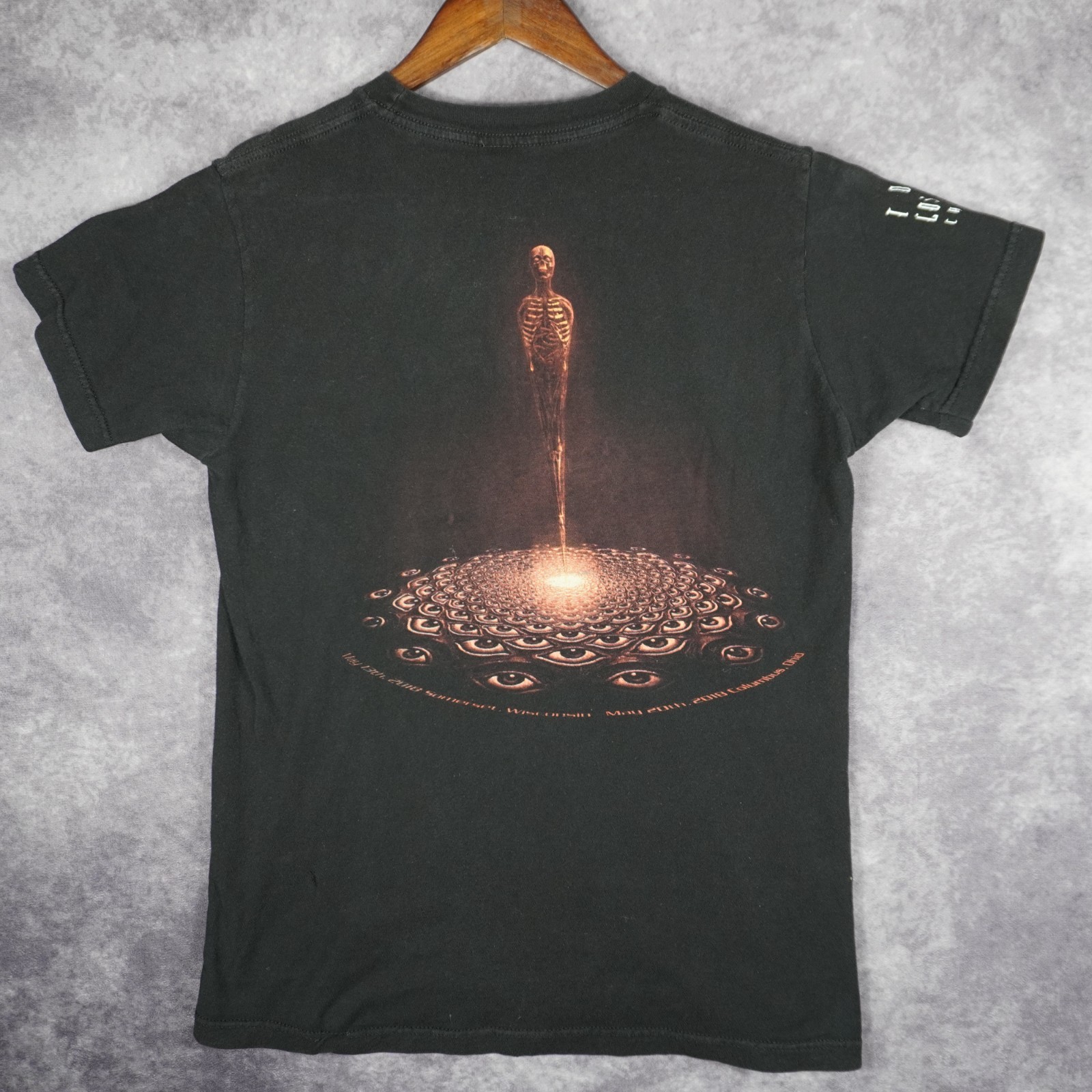 TOOL Los Angeles California 2015 100% Cotton Size Small Black Shirt Band