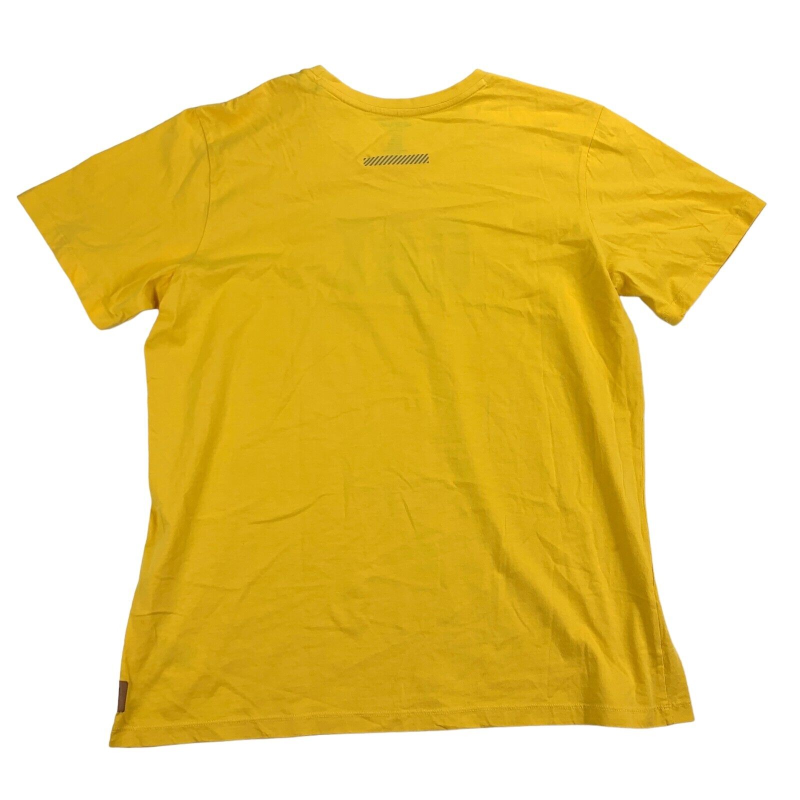 Caterpillar Mens Diamond Plate CAT Logo Graphic Short Sleeve T-Shirt Yellow XL