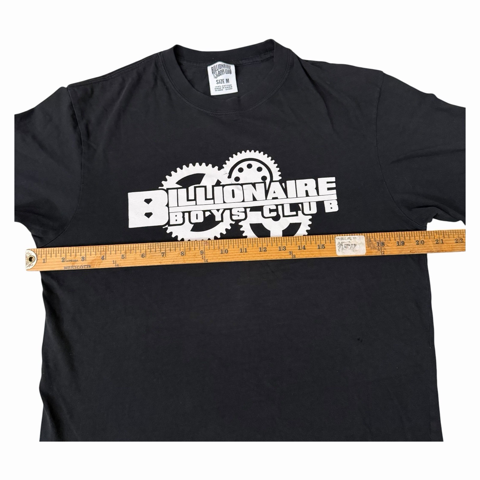 VTG Billionaire Boys Club Gears Graphic T Shirt Mens Medium Single Stitch FLAWED