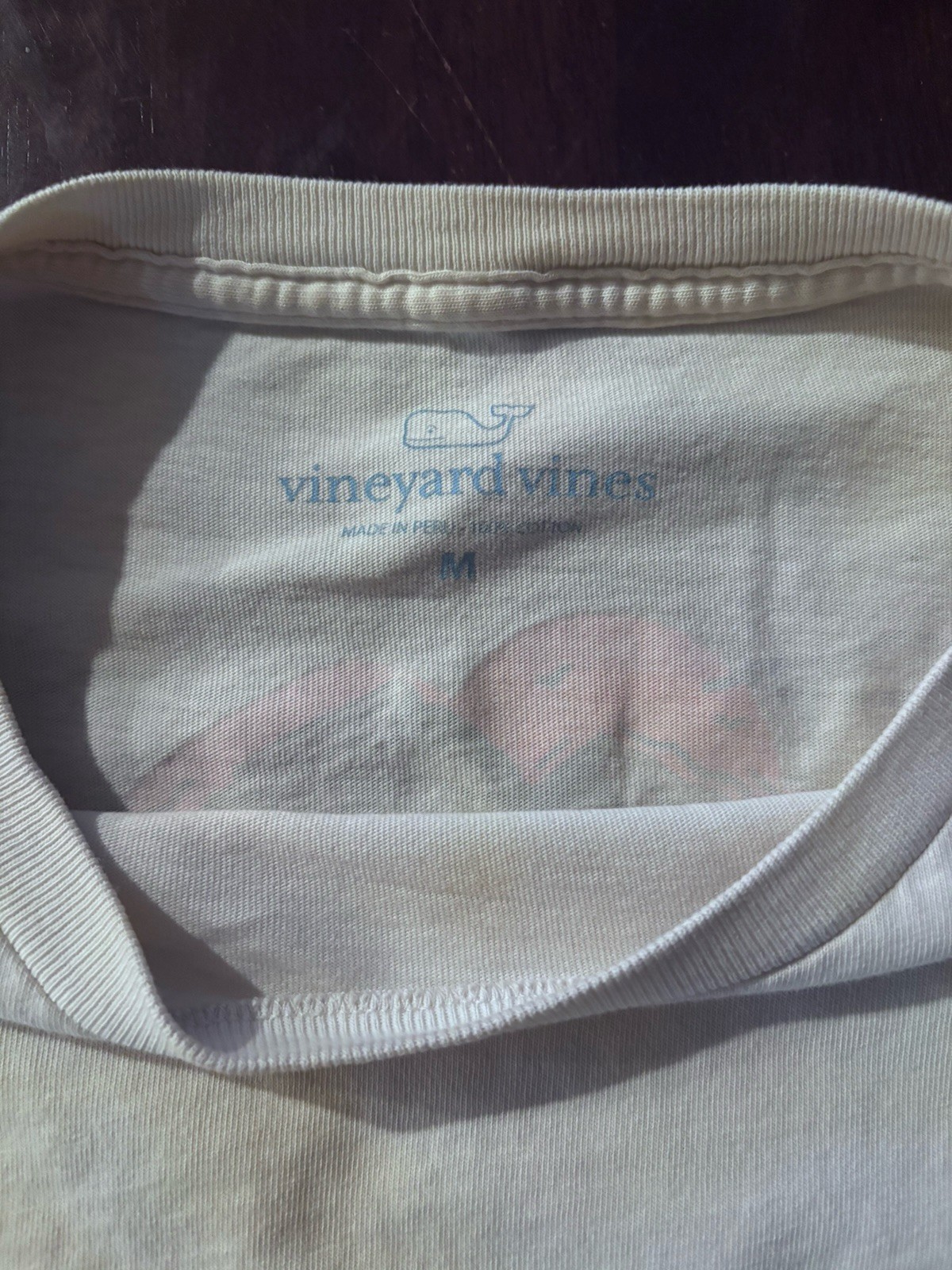 Vineyard Vines Men’s M White Long Sleeve Pocket Graphic Whale Logo T-Shirt