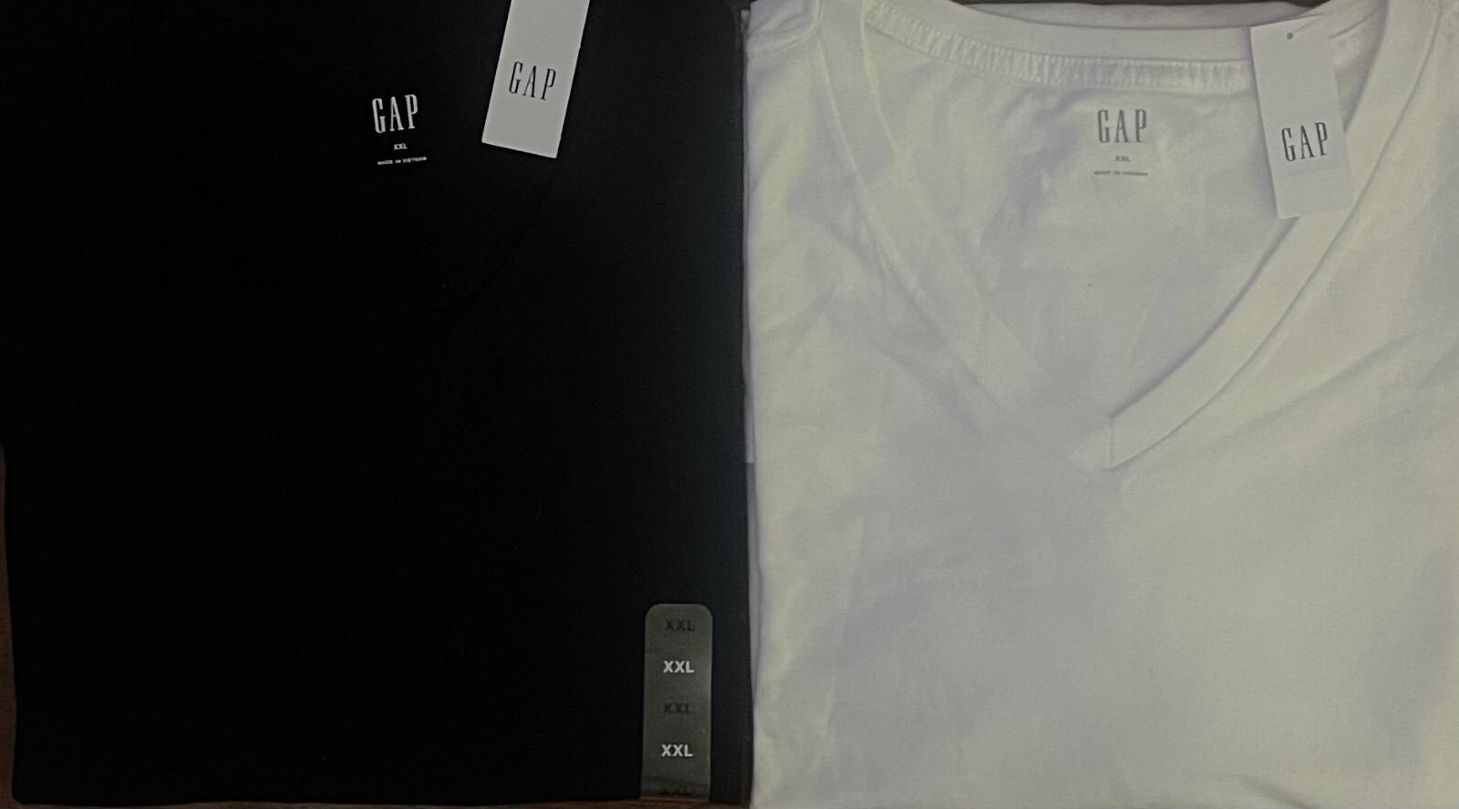 Gap Men’s Short Sleeve Vee Neck Tee Everyday V Neck T-shirt Size S M L XL XXL