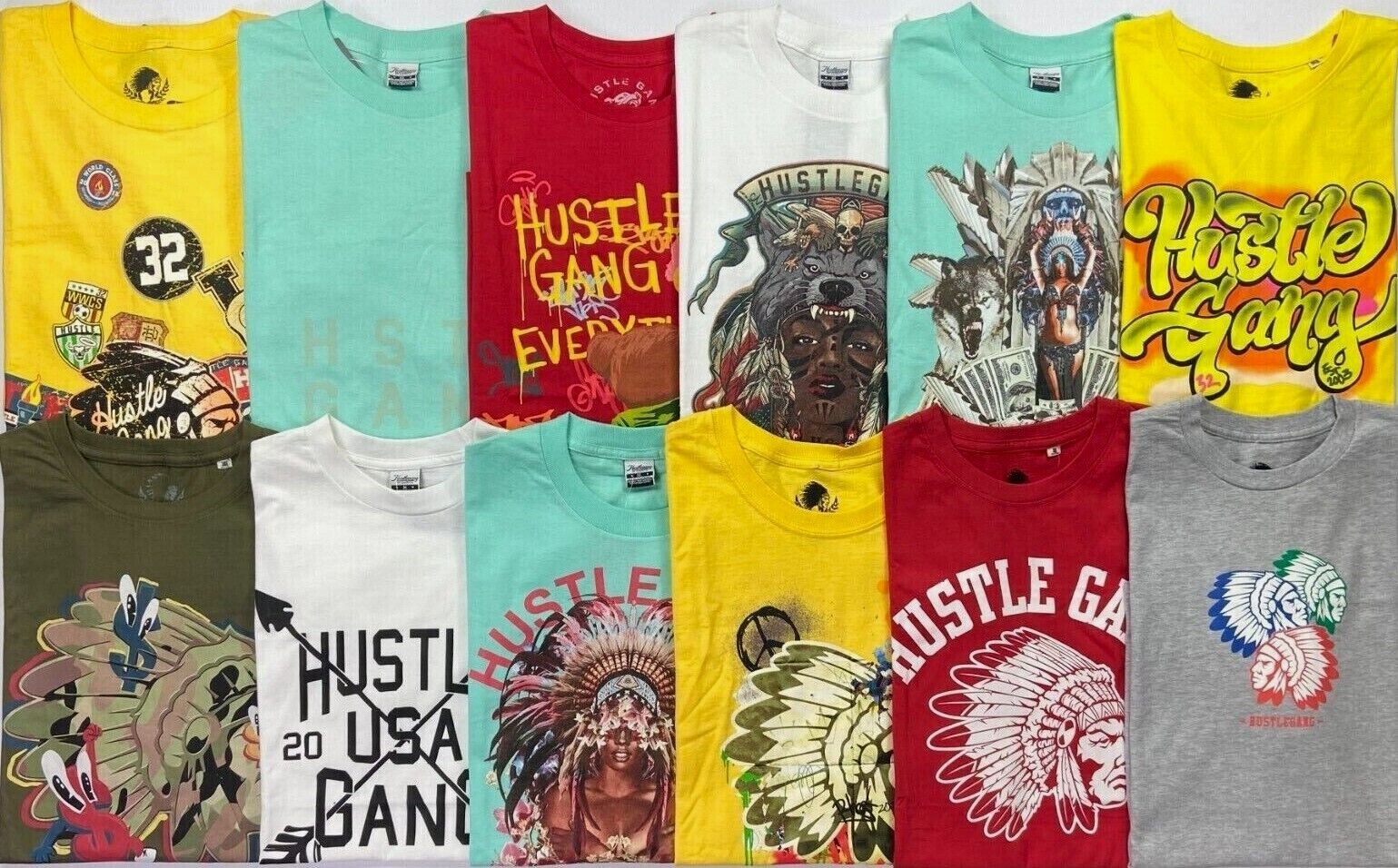 Men’s Hustlegang Hustle Gang Cotton T-Shirt