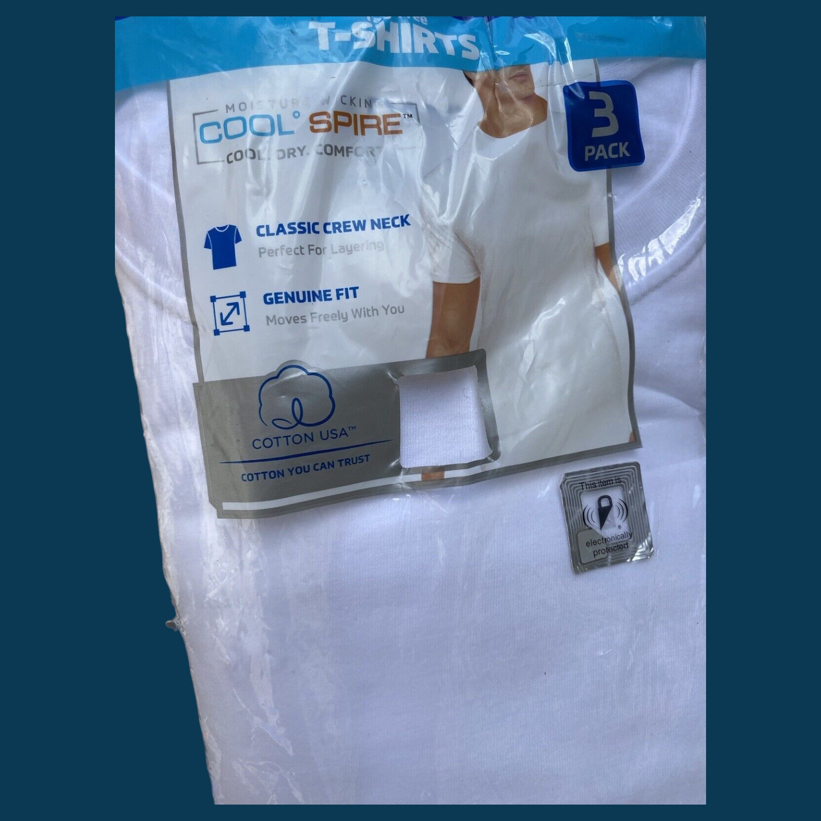 Gildan Men’s Crew T-Shirts 3 Pack White 3XL/3TGTag-Free 100% Cotton New Sealed