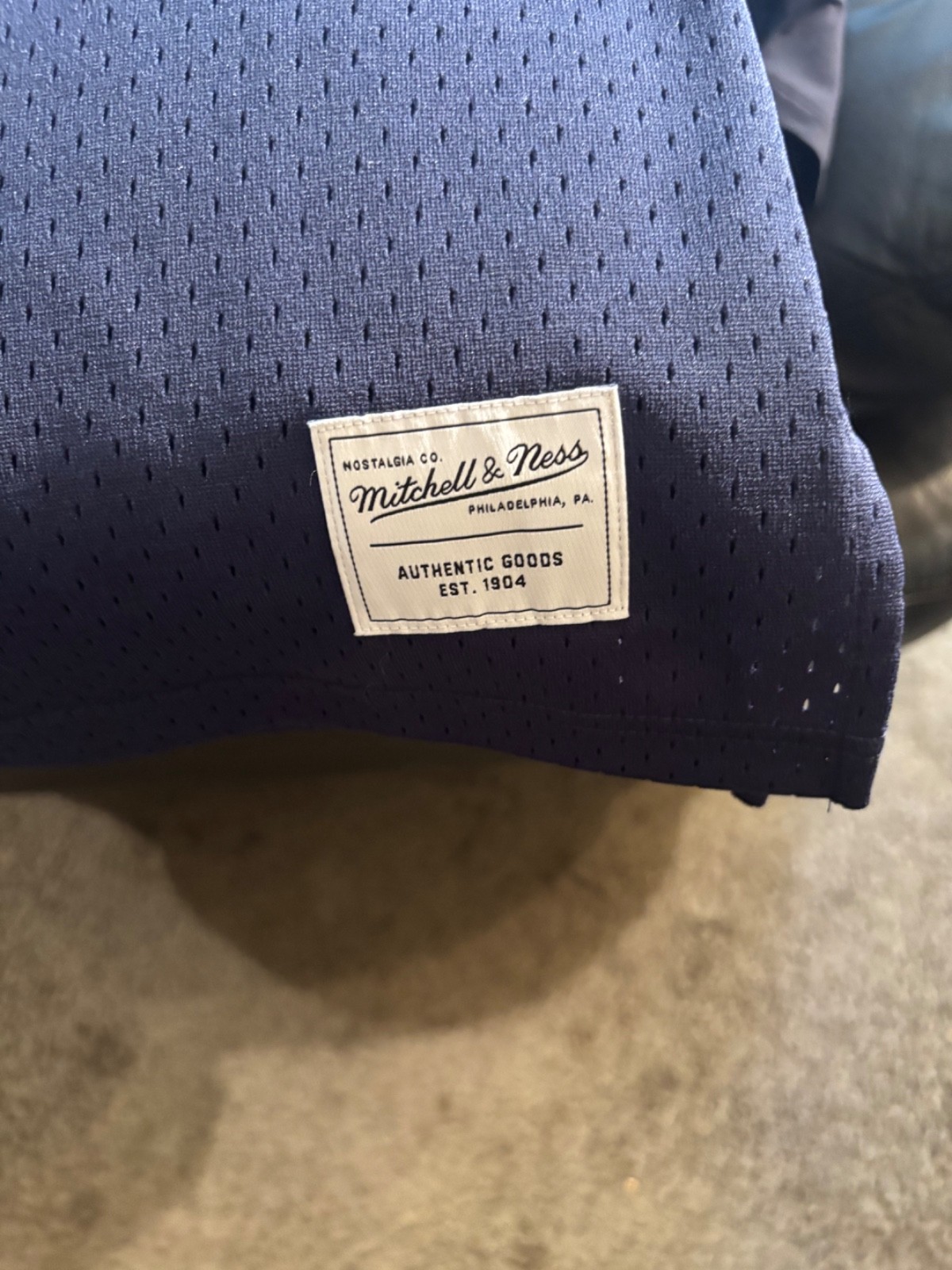 Mitchell & Ness new w tags basketball jersey Blue L blue studio wardrobe sale